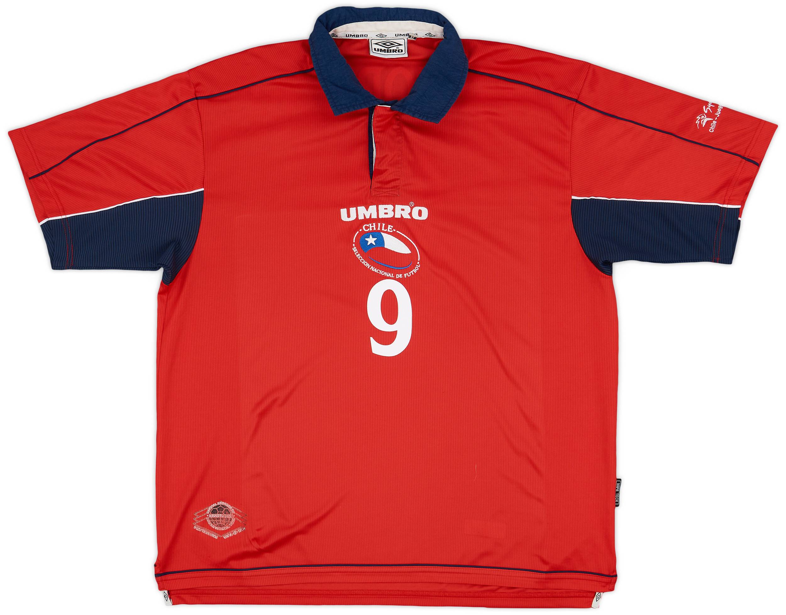 2000-01 Chile Home Shirt Zamorano #9 - 5/10 - (XL)