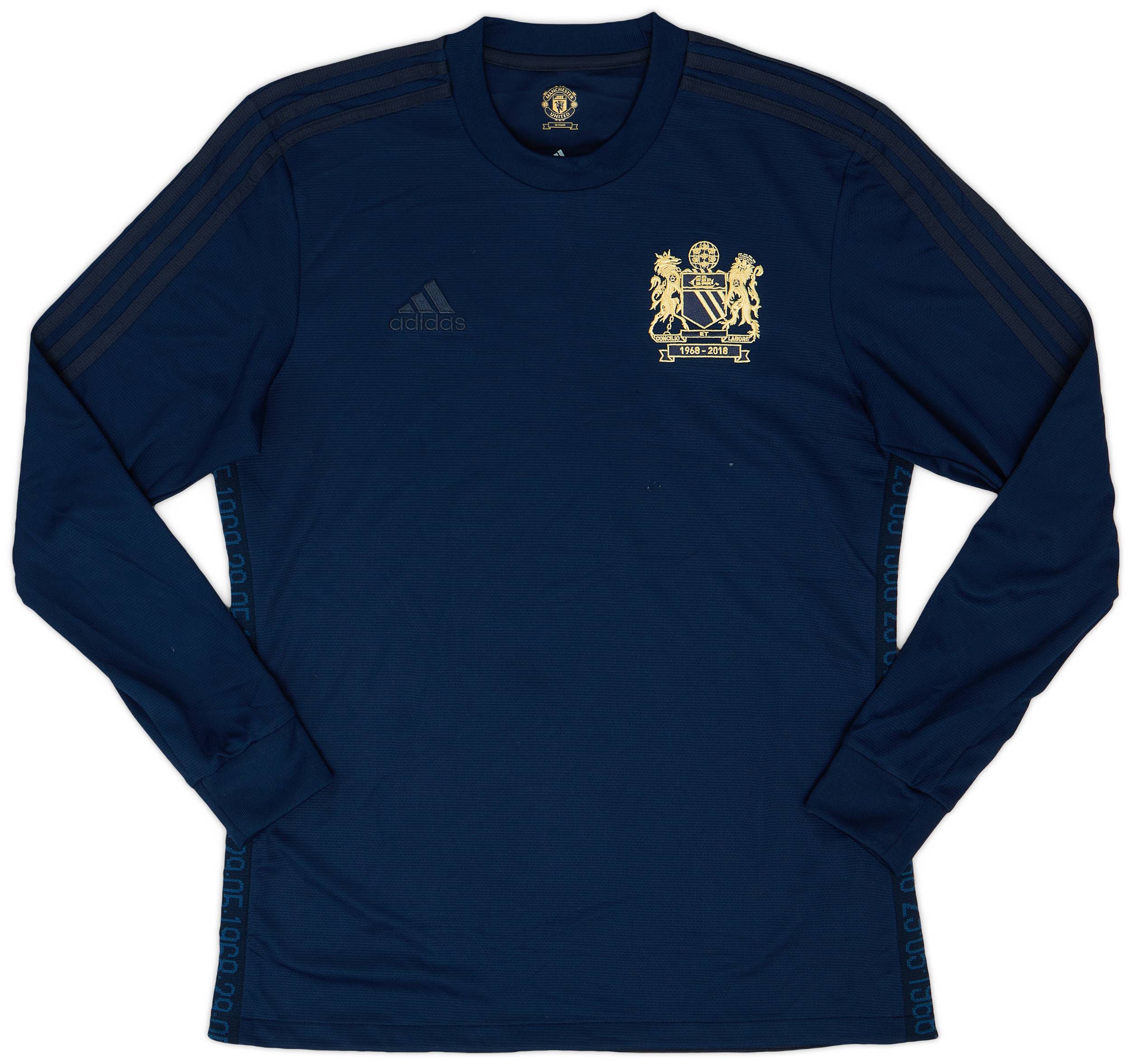 2018 19 Manchester United adidas Retro 1968 Sweat Top 7 10 M