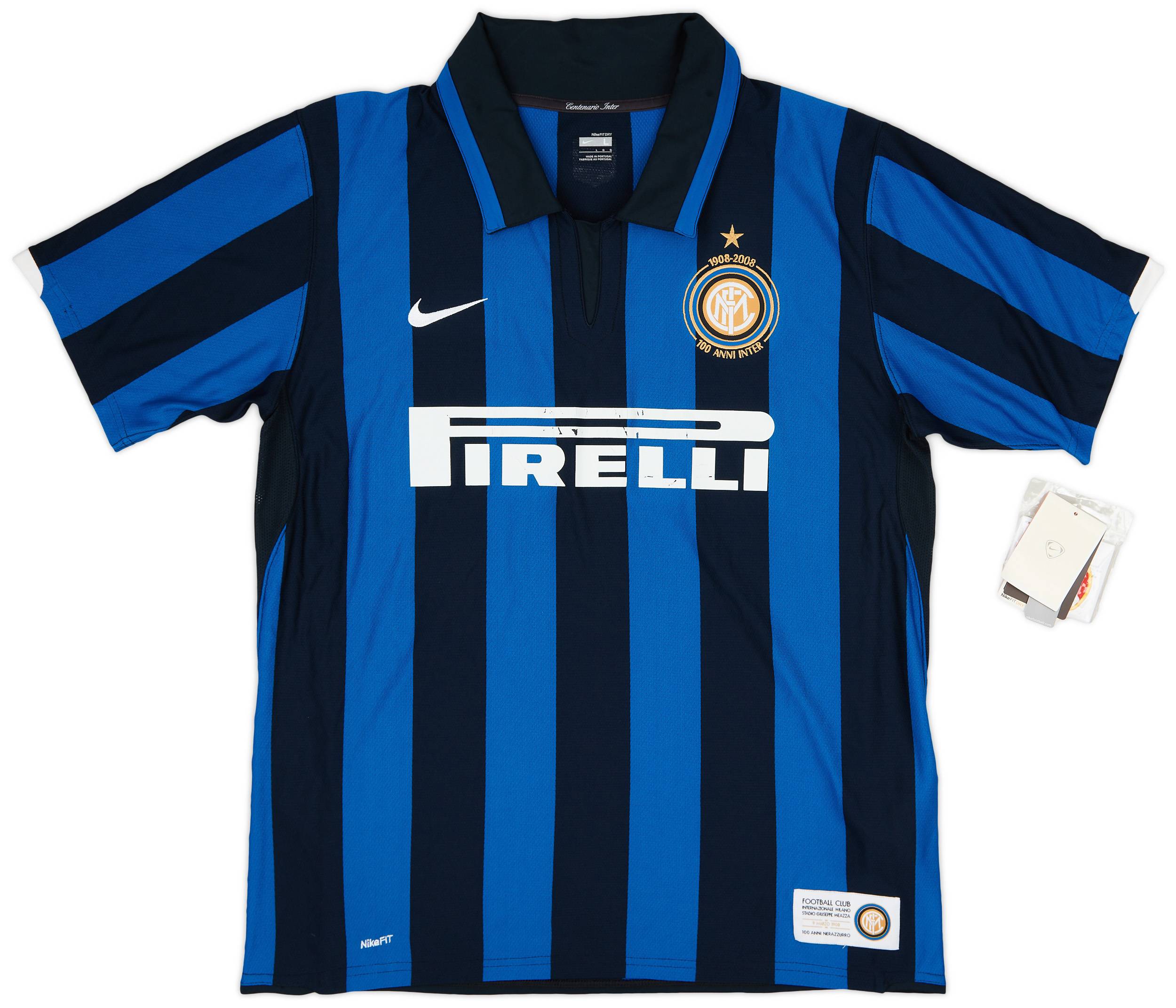 2007-08 Inter Milan Centenary Home Shirt Stankovic #5 (L)