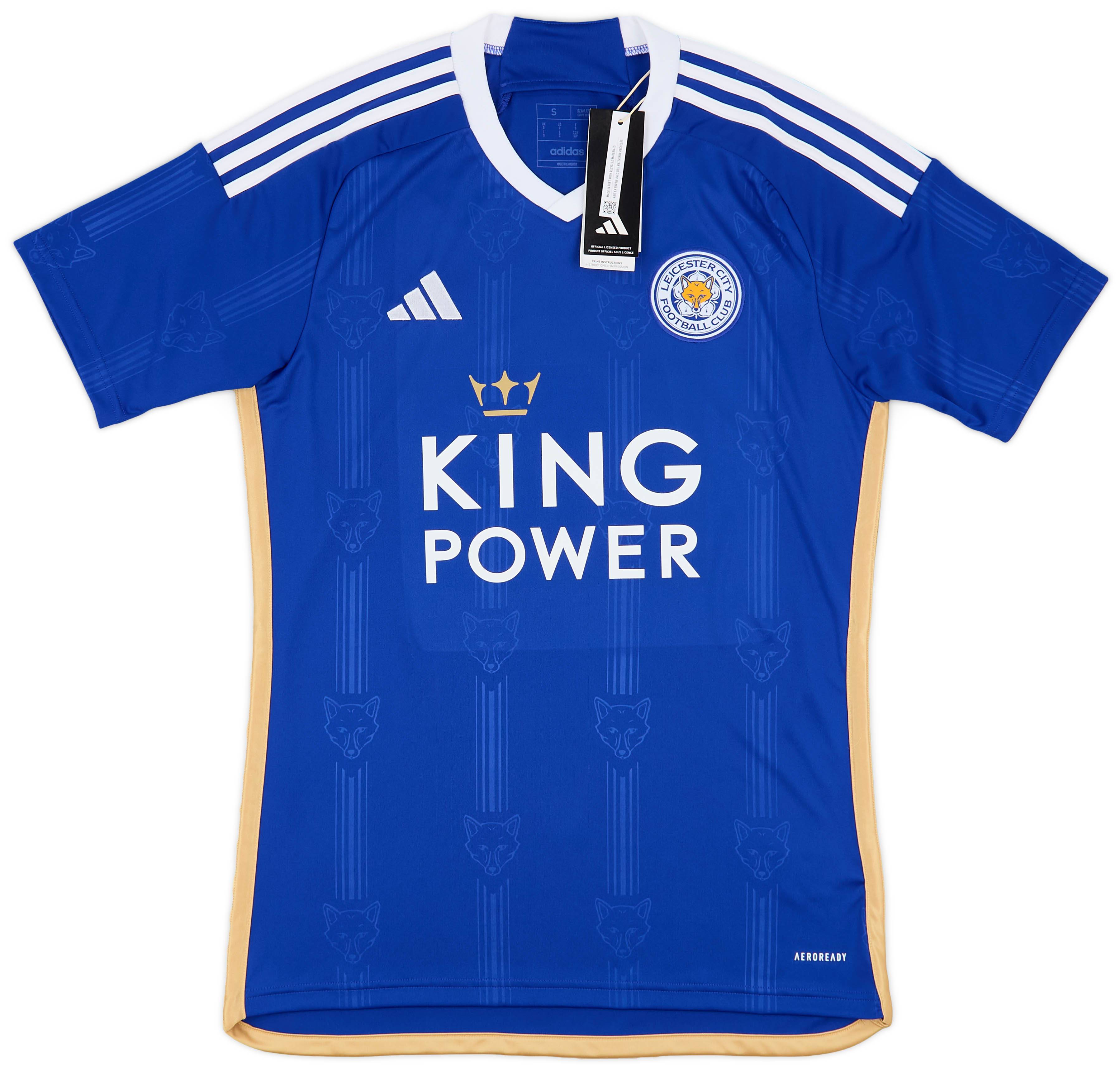 2023-24 Leicester Home Shirt Vardy #9 (S)