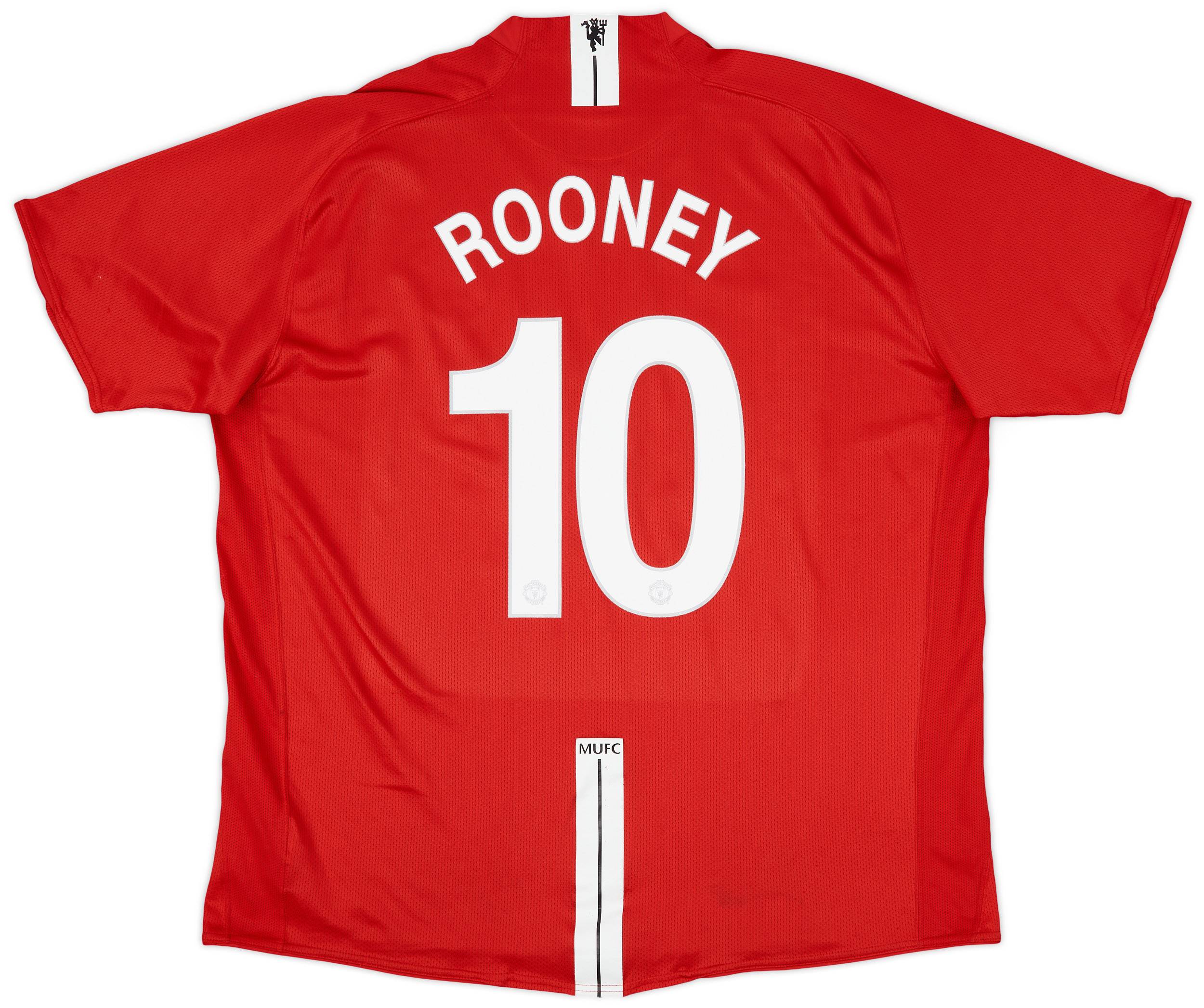 2007-09 Manchester United Home Shirt Rooney #10 - 5/10 - (3XL)