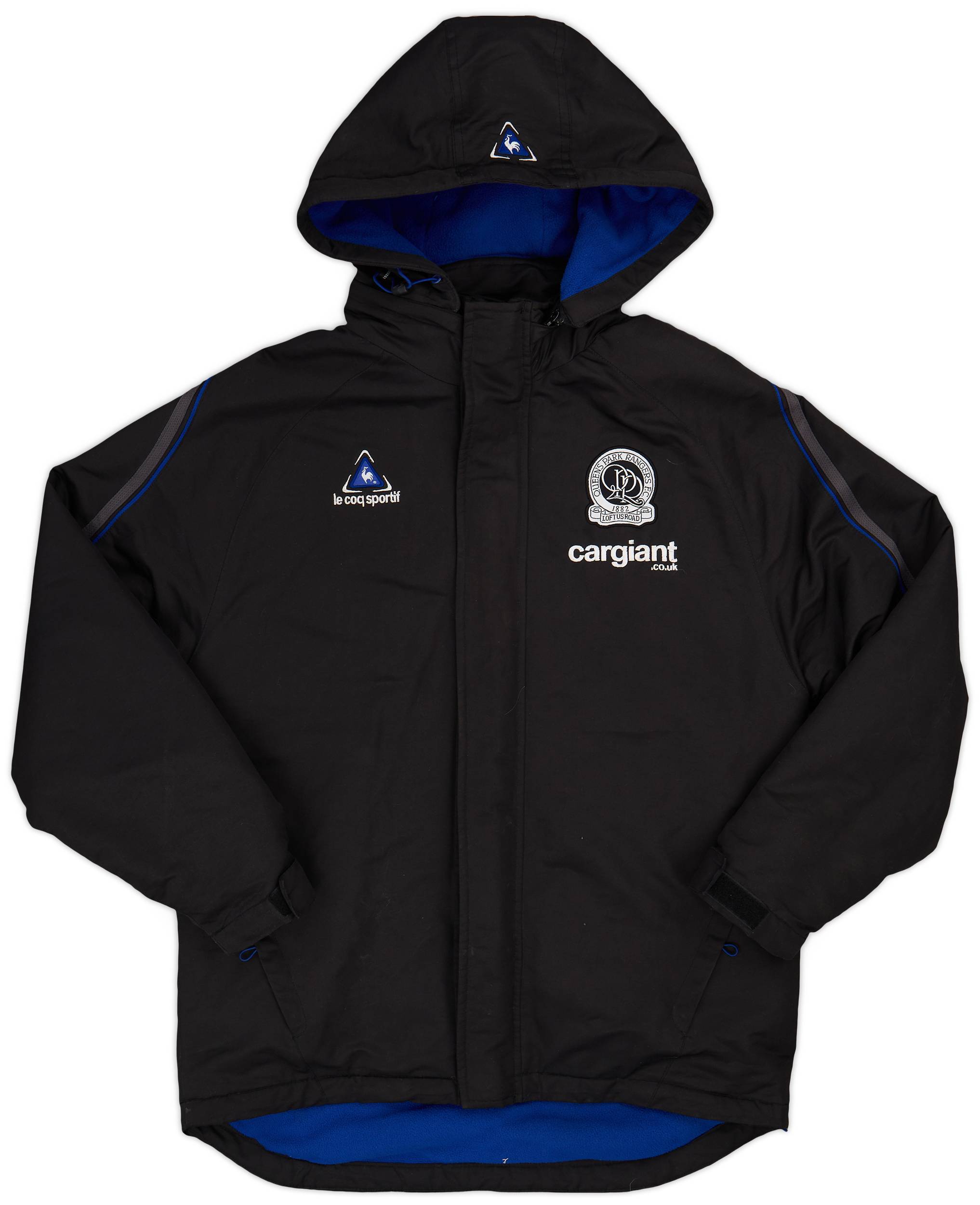 2004-05 QPR Le Coq Sportif Hooded Bench Coat - 7/10 - (S)