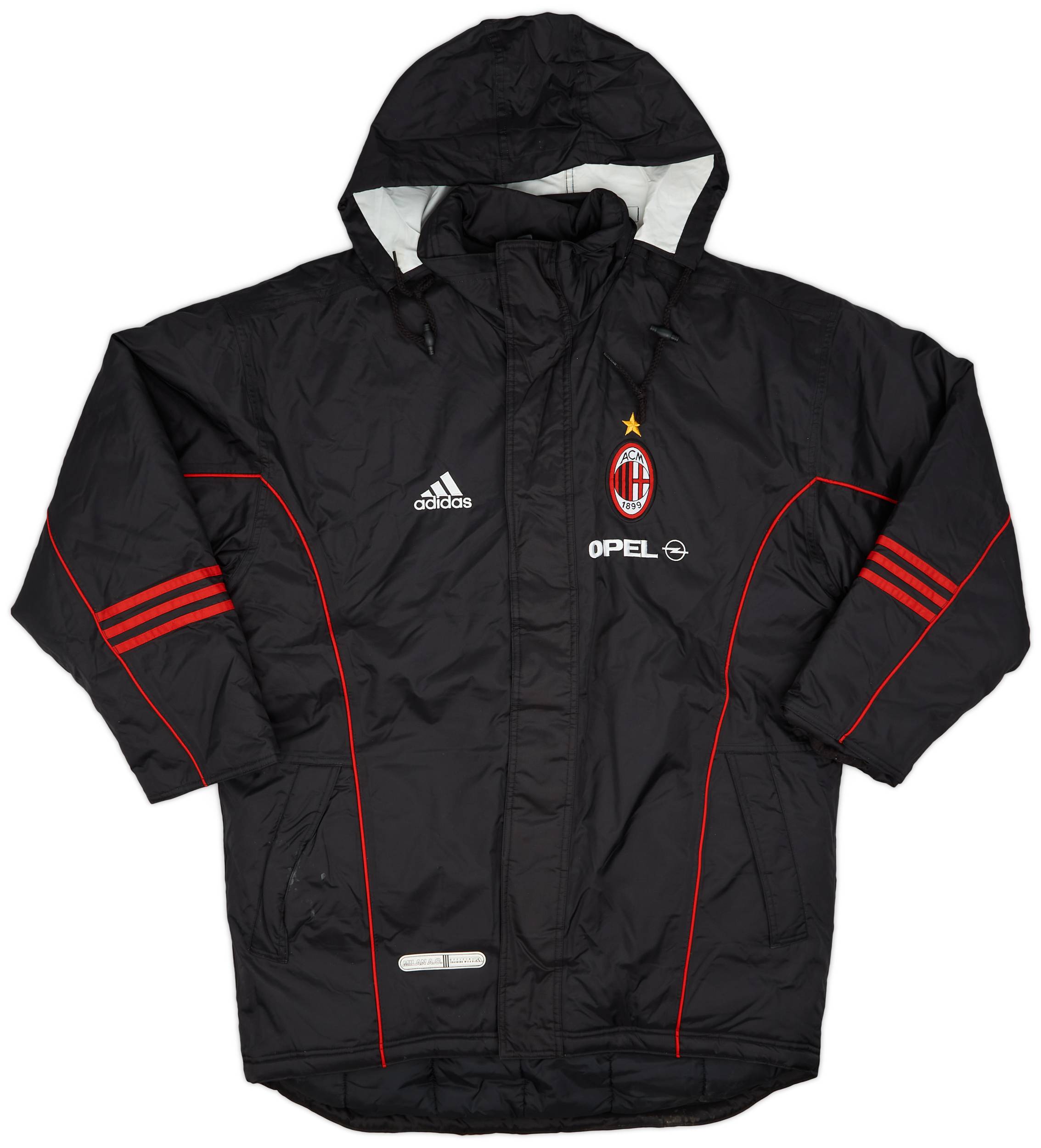 1999 00 AC Milan adidas Padded Bench Coat 7 10 L
