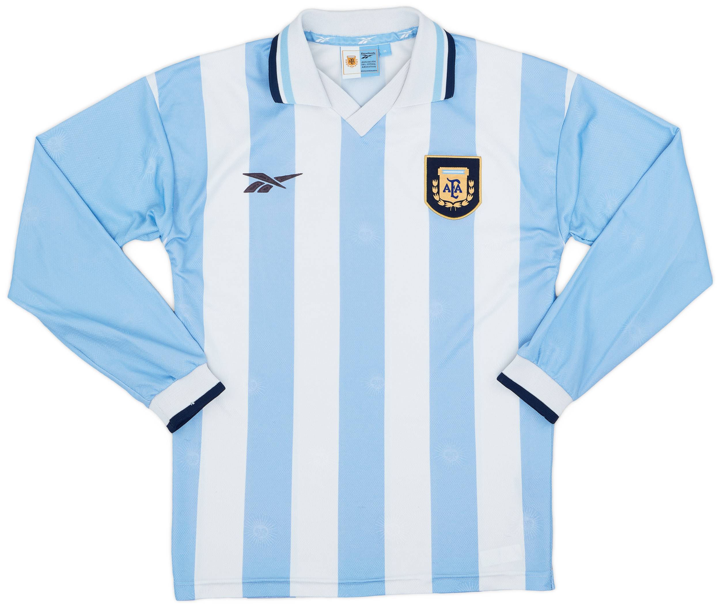 1999-00 Argentina Home L/S Shirt - 6/10 - (M)