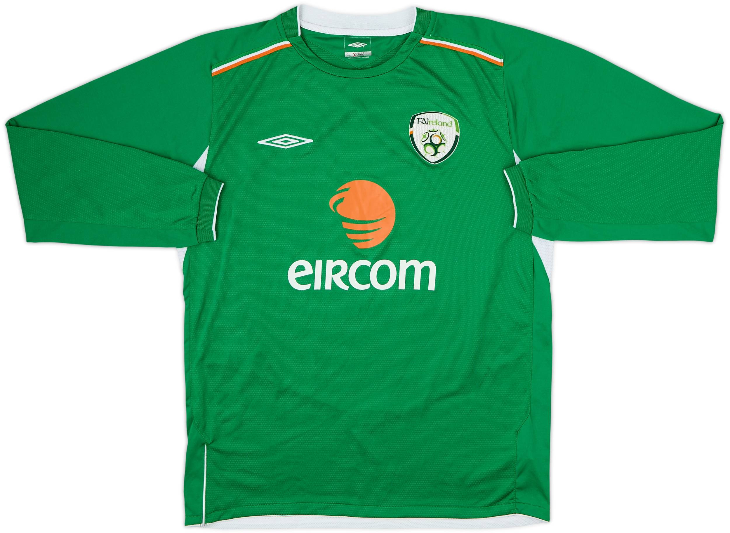 2004-06 Ireland Home L/S Shirt - 9/10 - (L)
