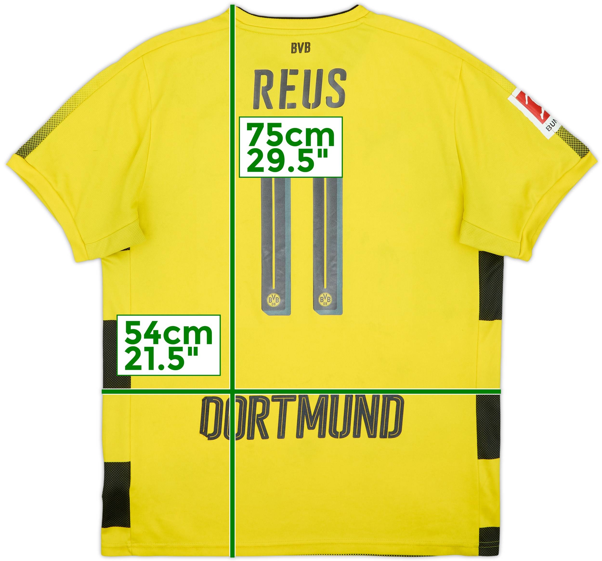 2017-18 Borussia Dortmund Home Shirt Reus #11 - 6/10 - (L)