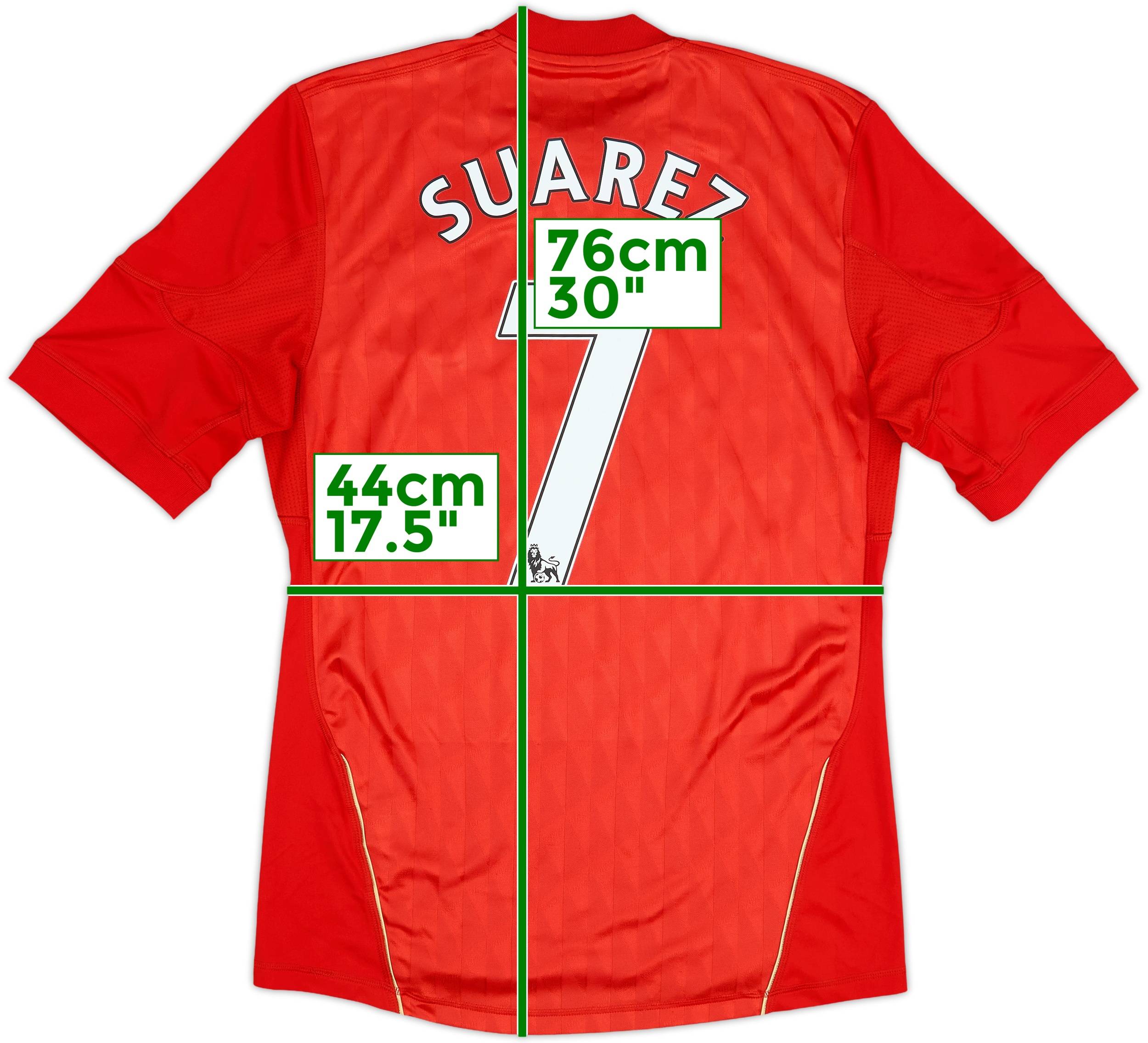 2010-12 Liverpool Home Shirt Suarez #7 - 5/10 - (S)