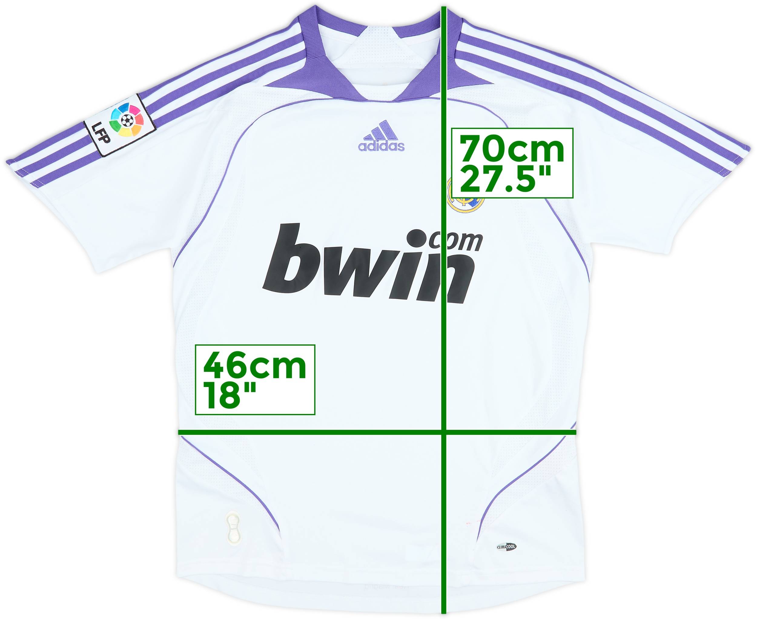 2007-08 Real Madrid Home Shirt - 6/10 - (L.Boys)