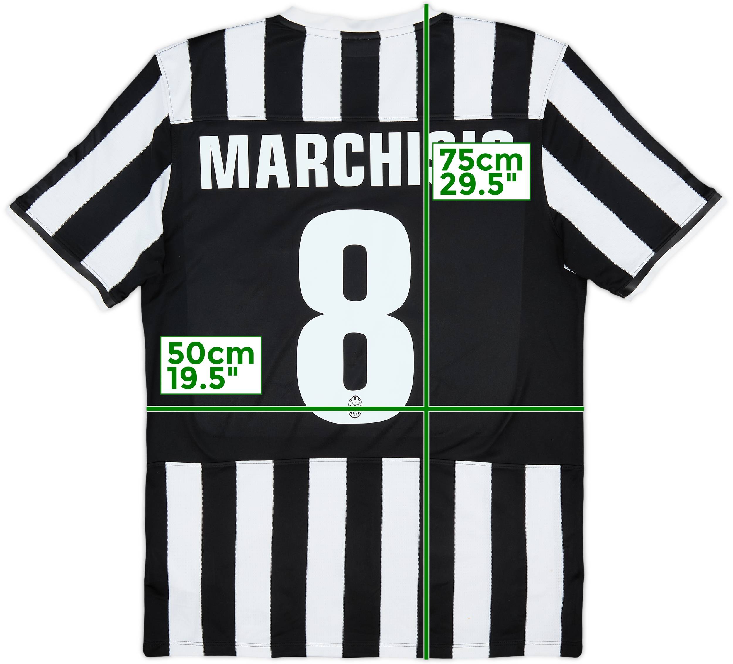 2013-14 Juventus Home Shirt Marchisio #8 - 6/10 - (L)