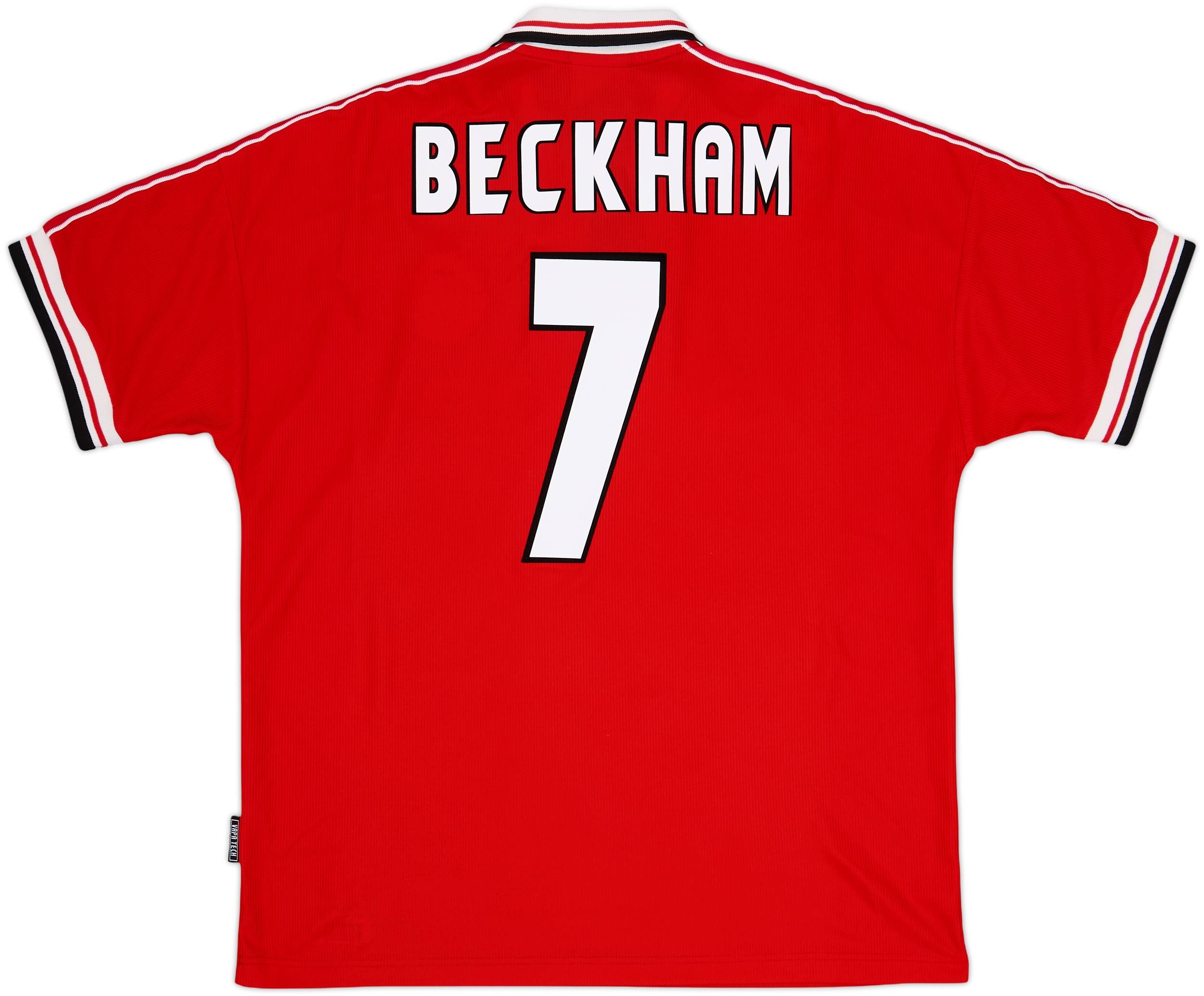 1998-00 Manchester United Home Shirt Beckham #7 - 8/10 - (XL)