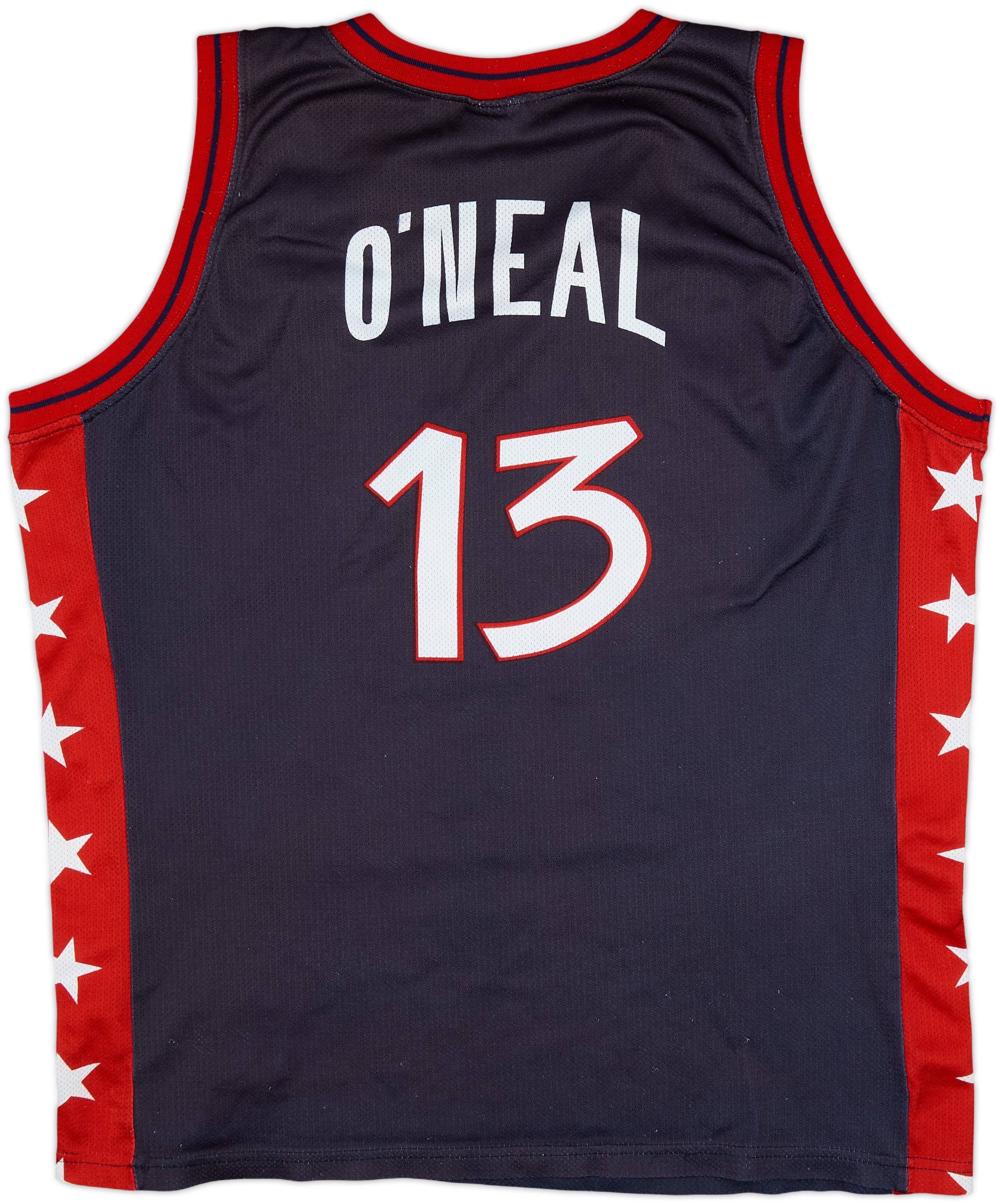 1996-99 USA O'Neal #13 Champion Away Jersey - 6/10 - (XL)