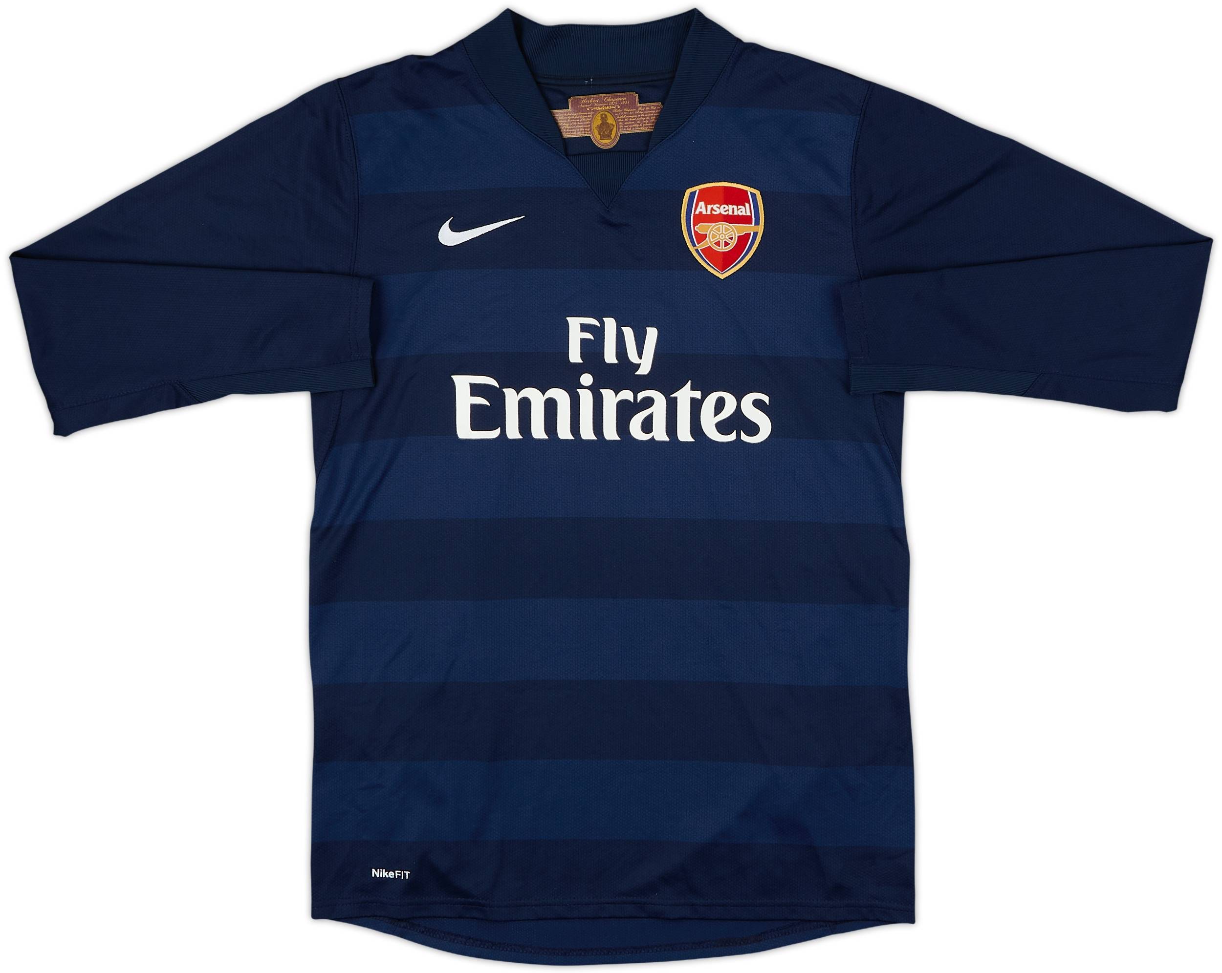 Arsenal Nike サッカーシャツ ネイビー/バーガンディ 07-08 Arsenal