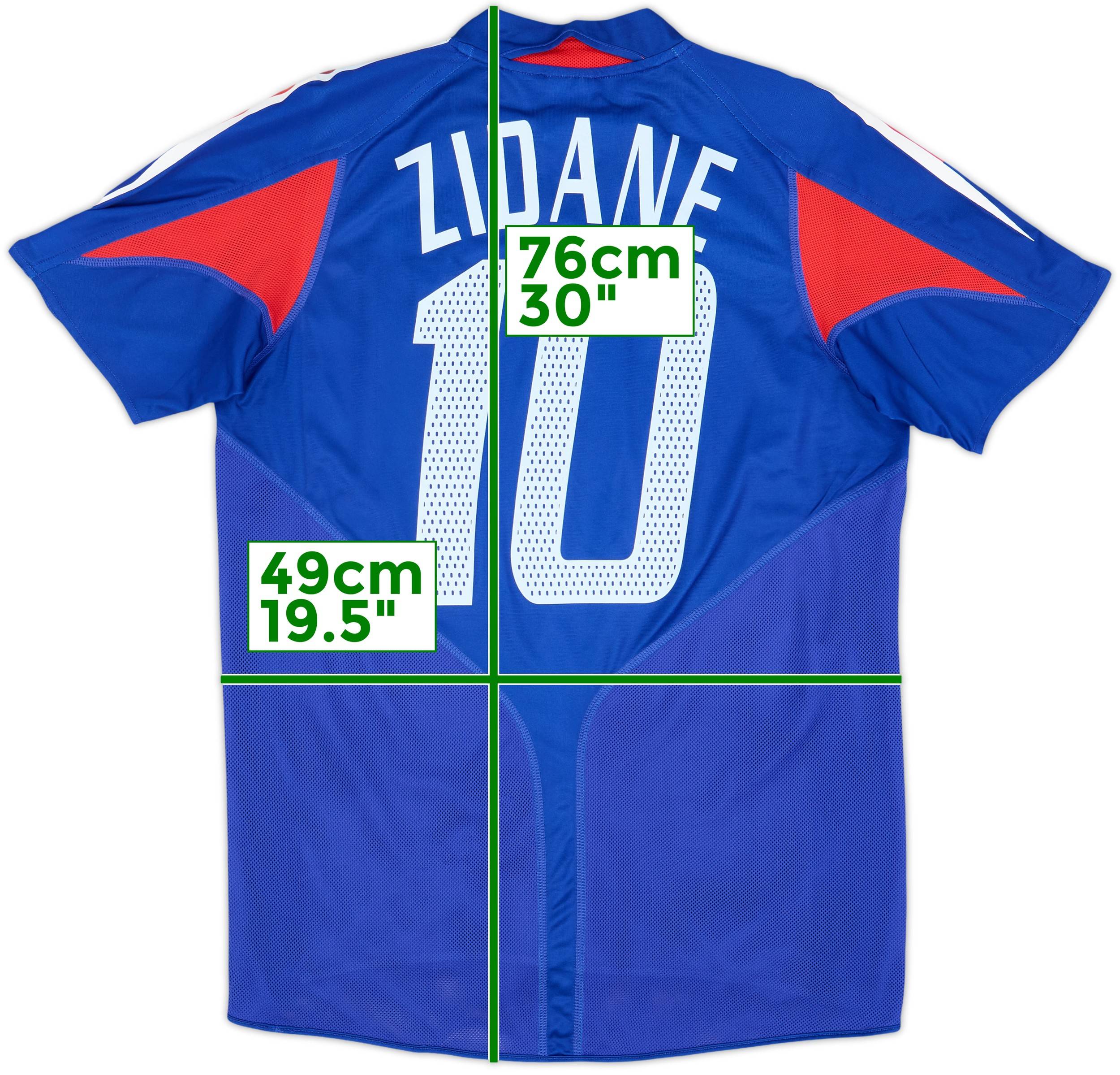 2004-06 France Home Shirt Zidane #10 - 8/10 - (XL.Boys)