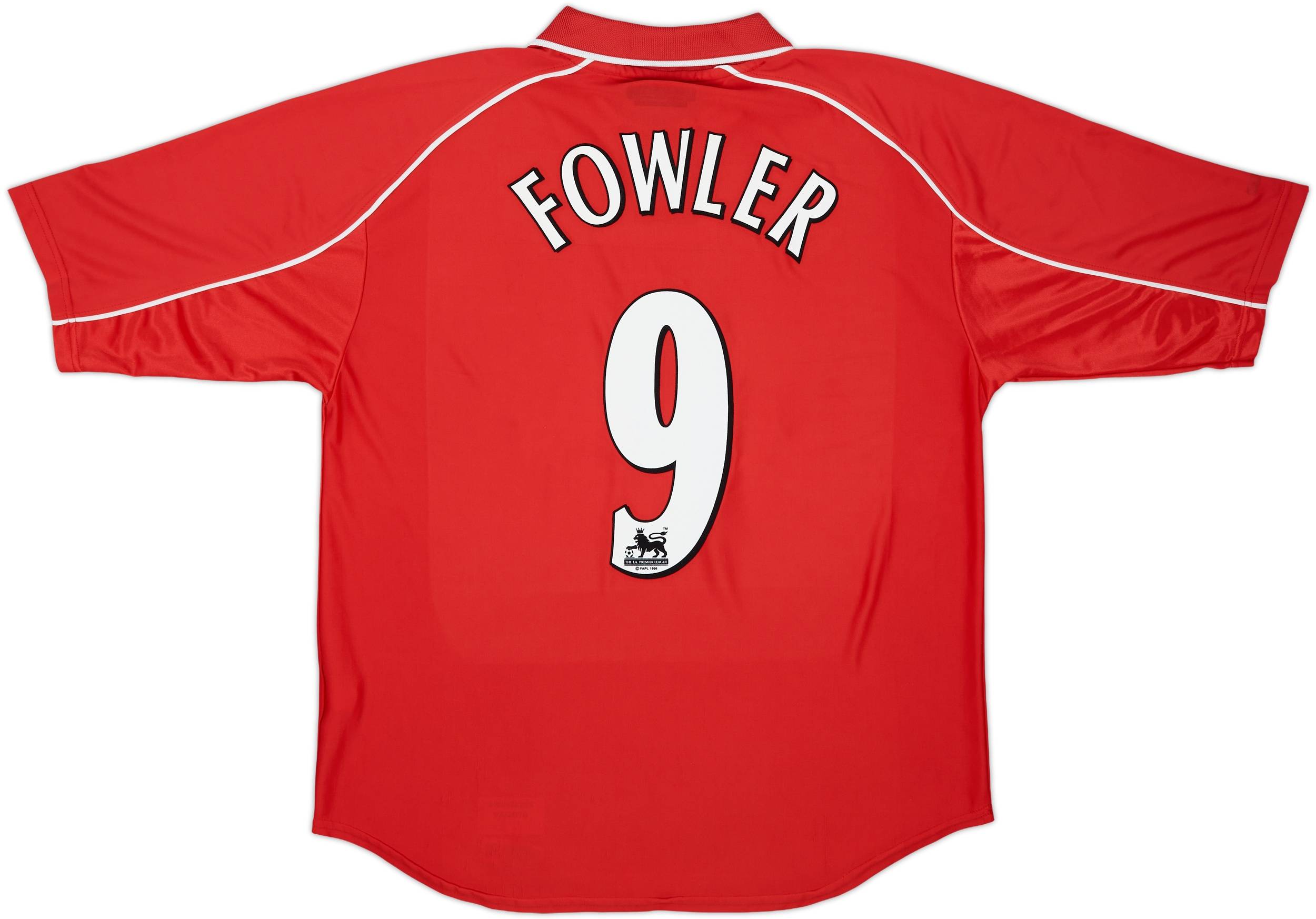 2000-02 Liverpool Home Shirt Fowler #9 - 9/10 - (L)