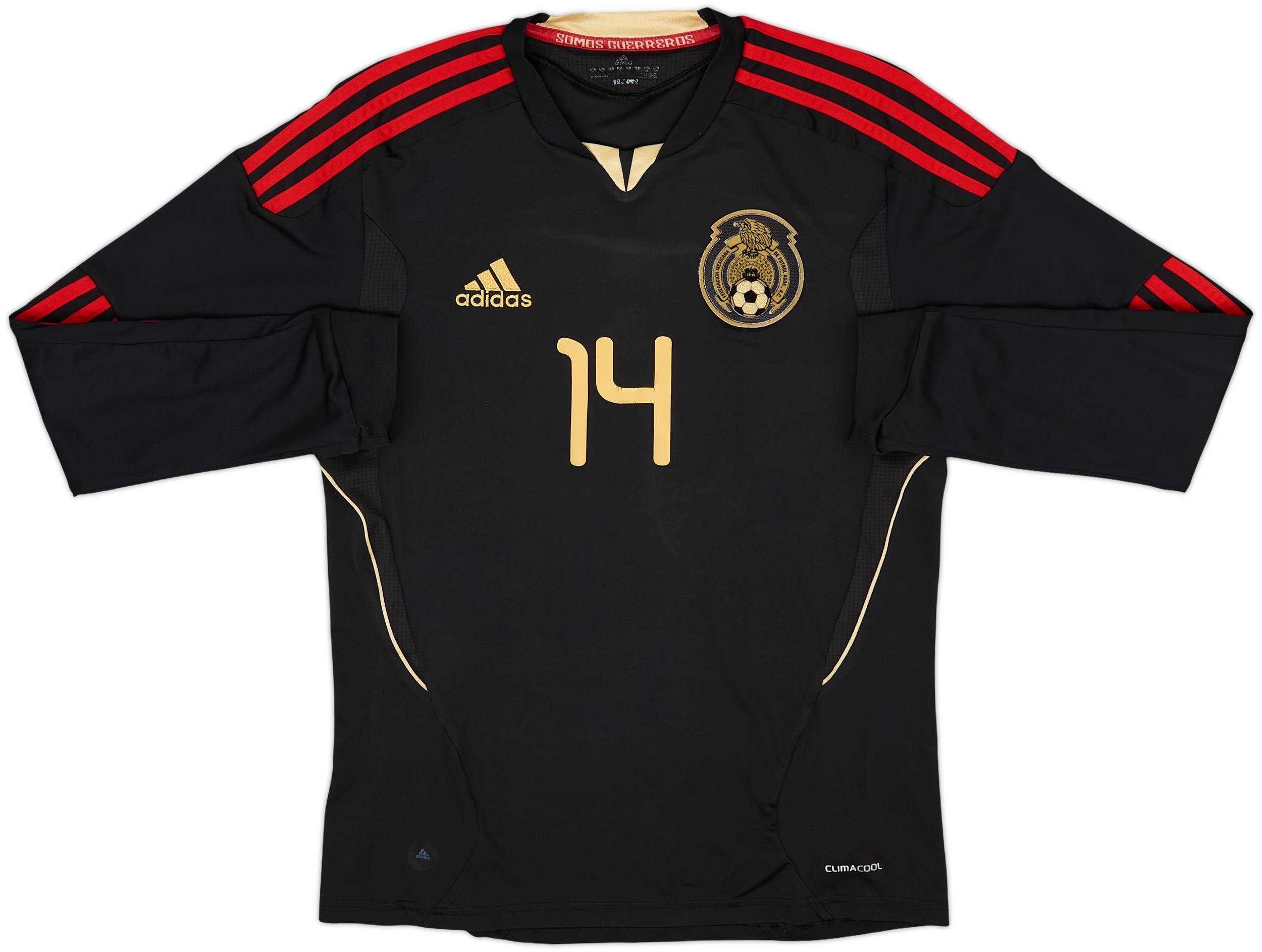 2011-12 Mexico Away L/S Shirt Chicharito #14 - 7/10 - (S)