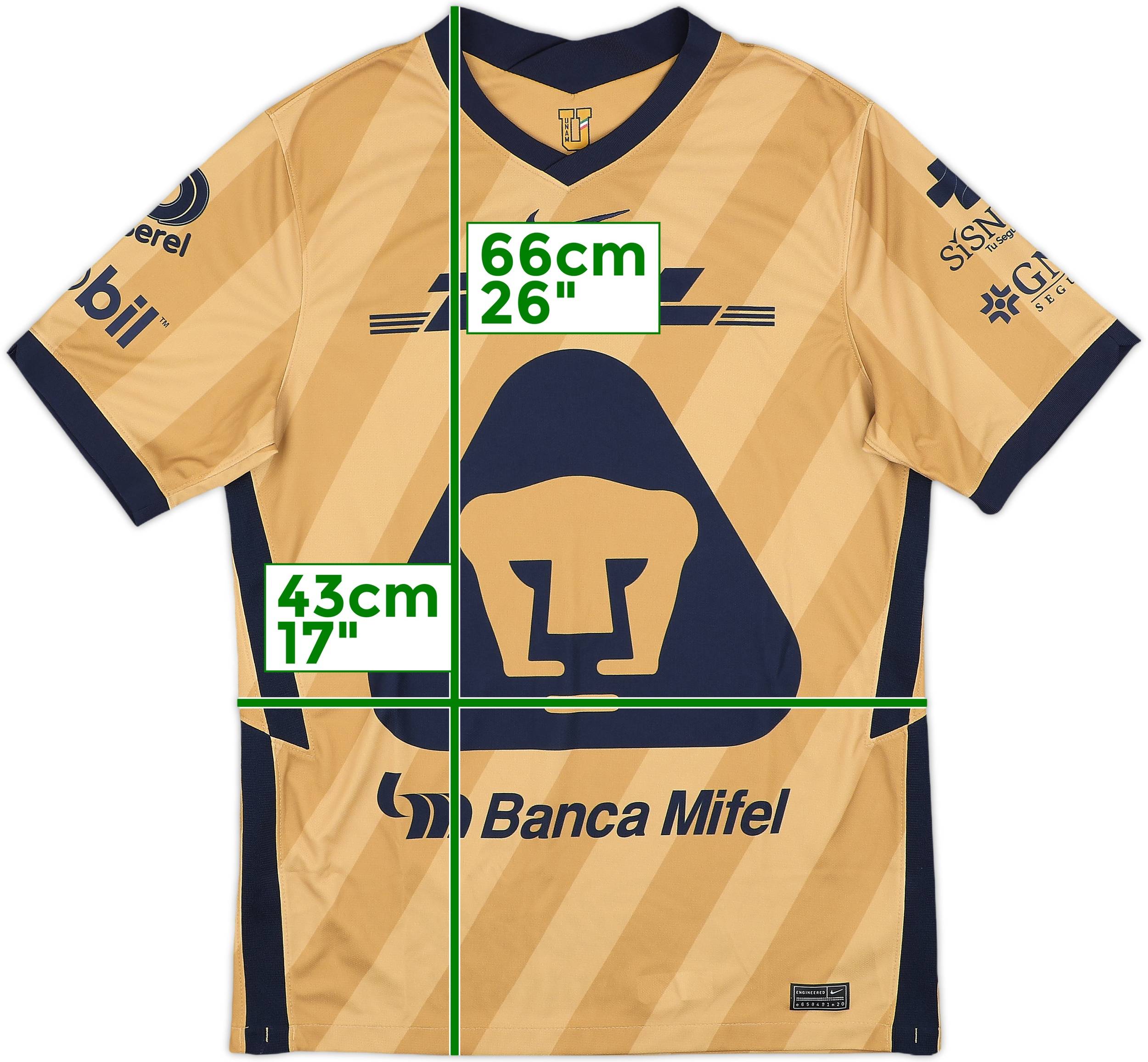 2020-21 UNAM Pumas Third Shirt 7/10 (M) - Main Image