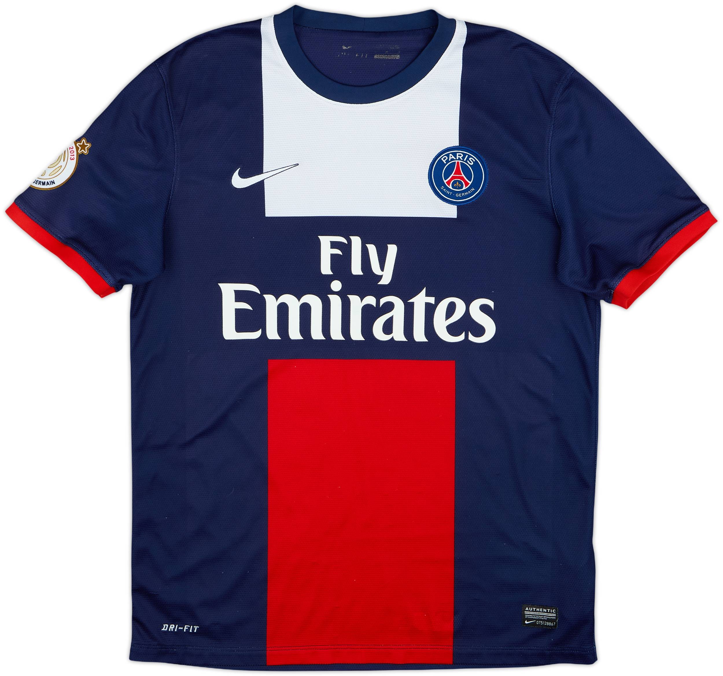 2013-14 Paris Saint-Germain Home Shirt Beckham #32 - 7/10 - (M)