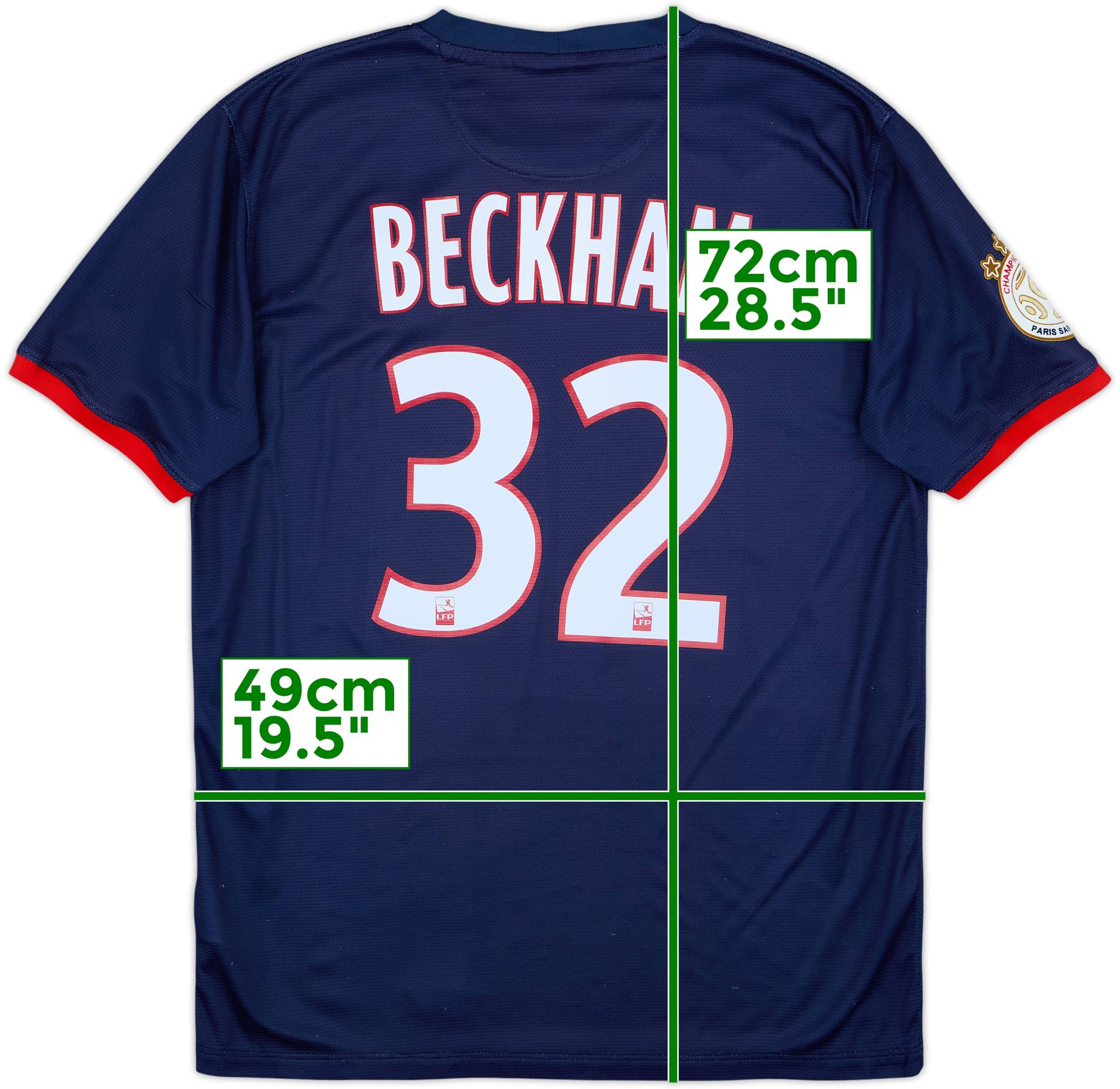 週末値下げ　Nike PSG ベッカム 32 ユニフォーム Beckham #32 PSG 2013 2014 Hone Football Shirt Soccer Jersey Nike