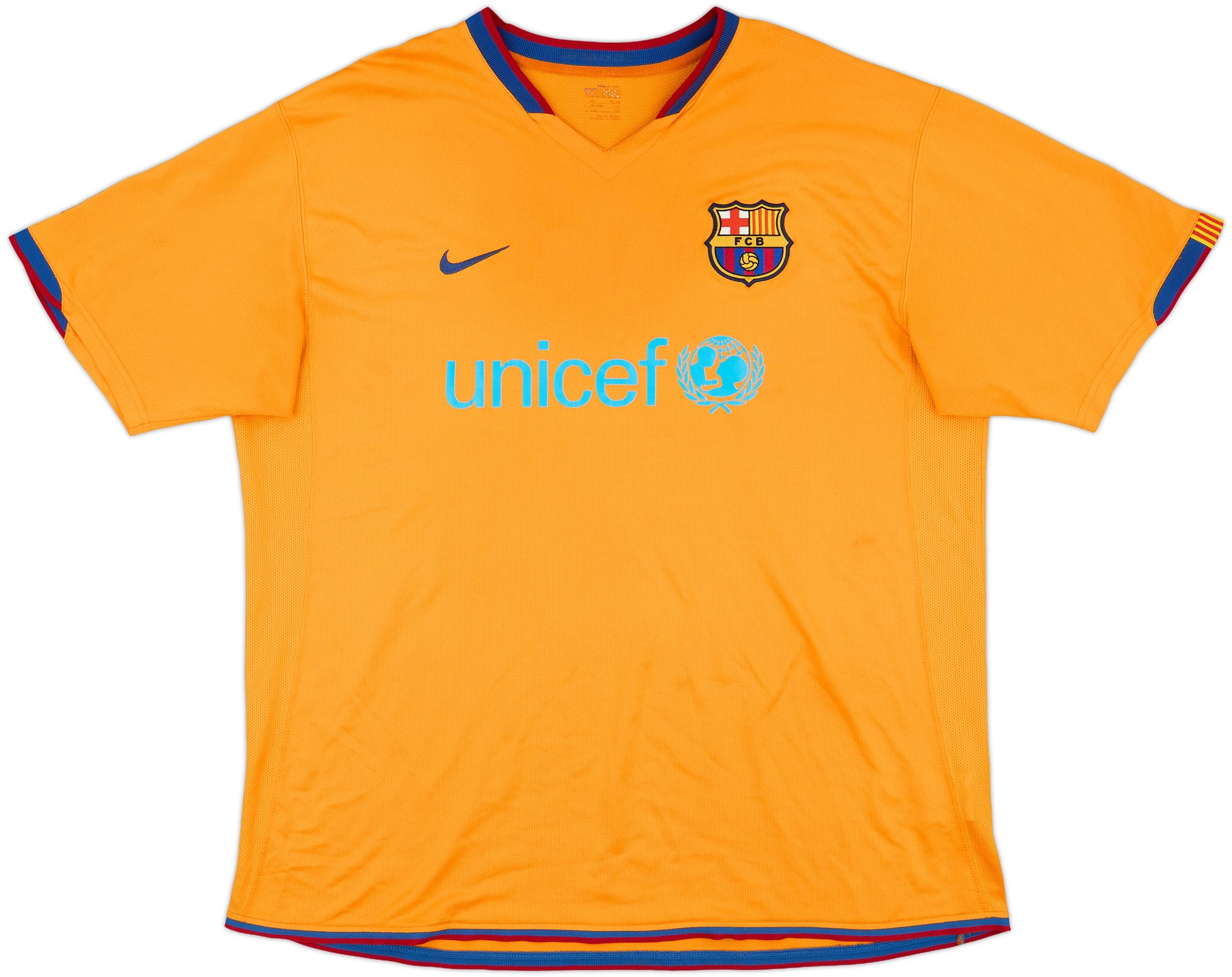 FC Barcelona メッシ 19番 シャツ Barcelona 08/09 • Home Shirt • M – Real Vintage Football