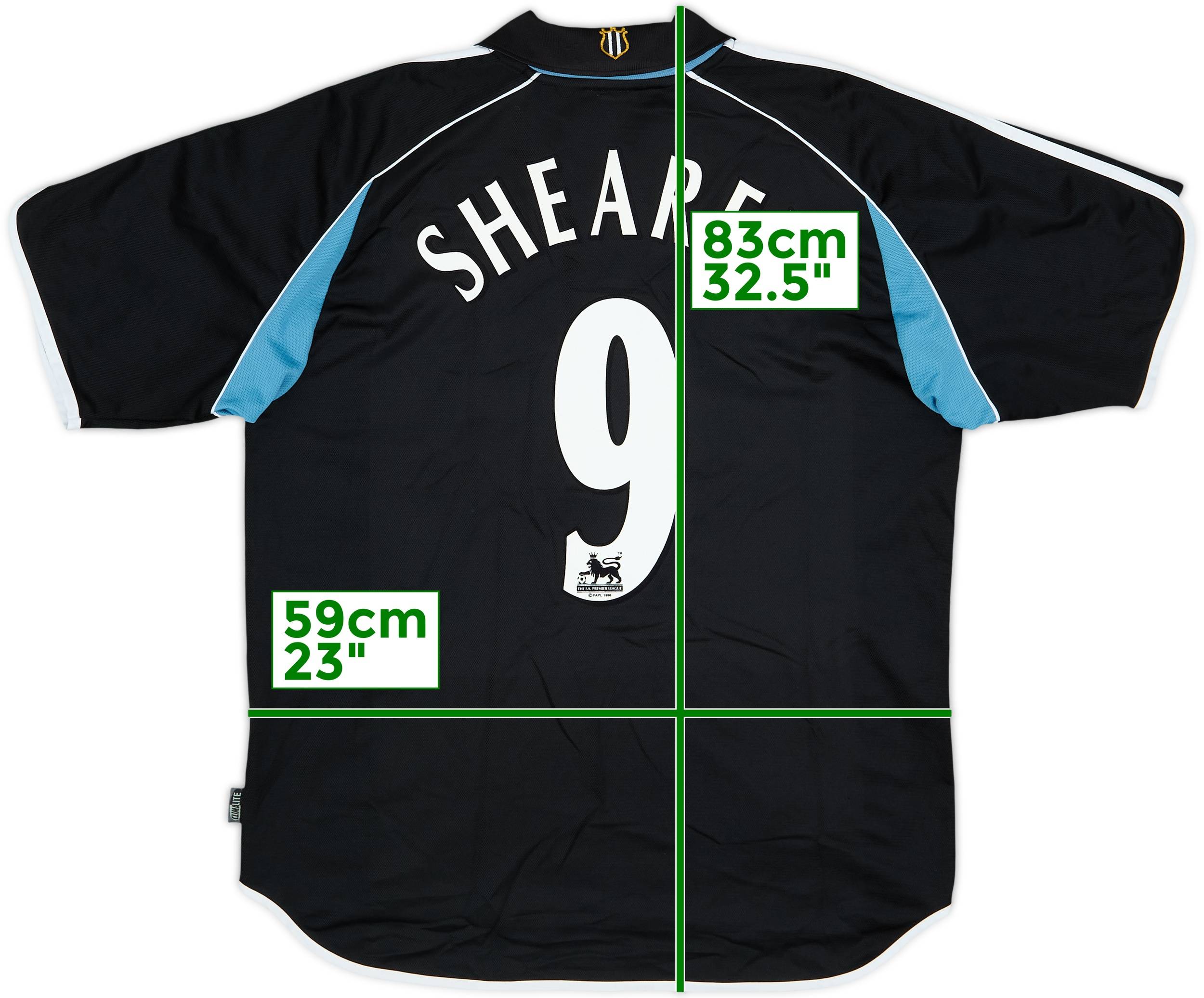 2000-01 Newcastle Away Shirt Shearer #9 - 8/10 - (L)