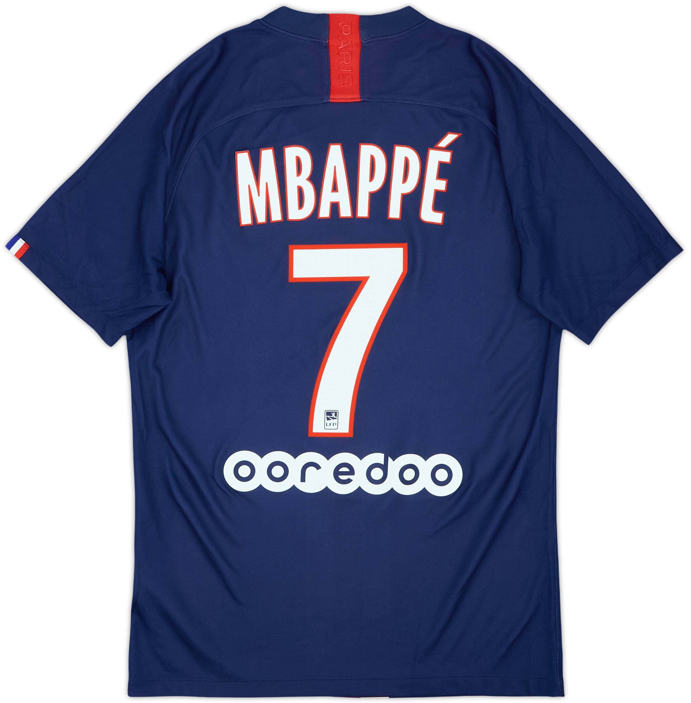 2019-20 Paris Saint-Germain Home Shirt Mbappe #7 - 5/10 - (S)