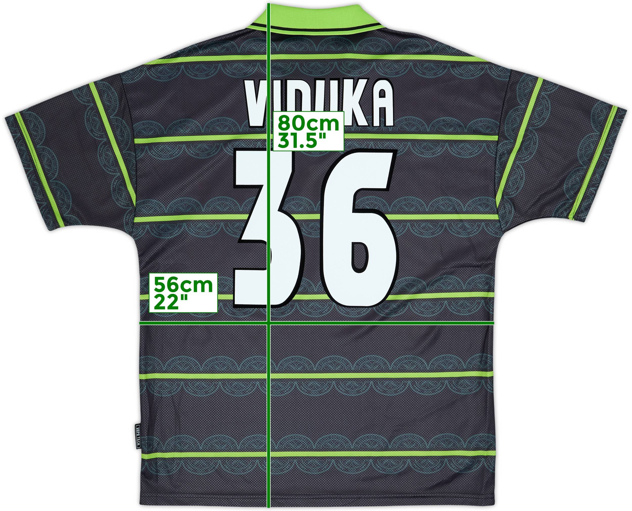 1998-99 Celtic Away Shirt Viduka #36 - 10/10 - (L)