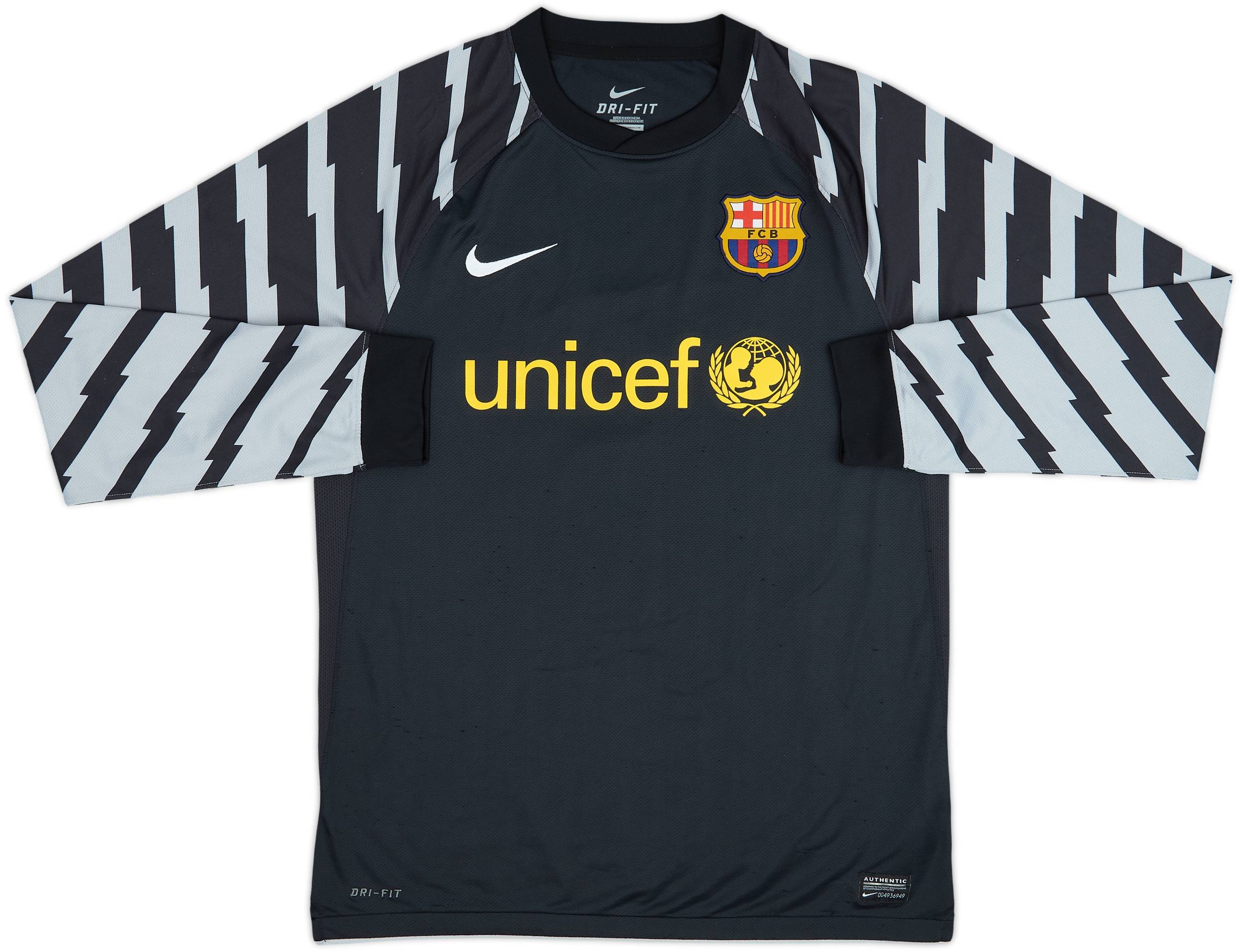 2010-11 Barcelona GK Shirt V.Valdes #1 - 6/10 - (M)