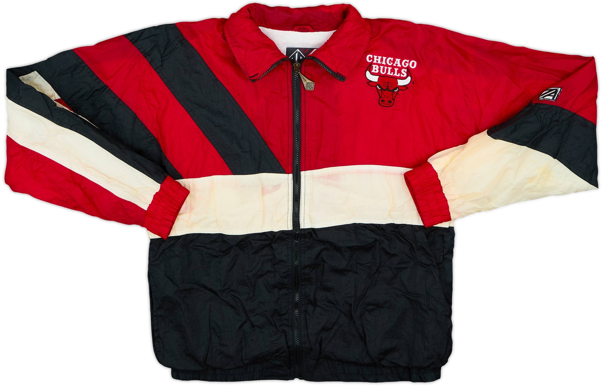 1990s Chicago Bulls Team Athletics Windbreaker Jacket - 7/10 - (XL