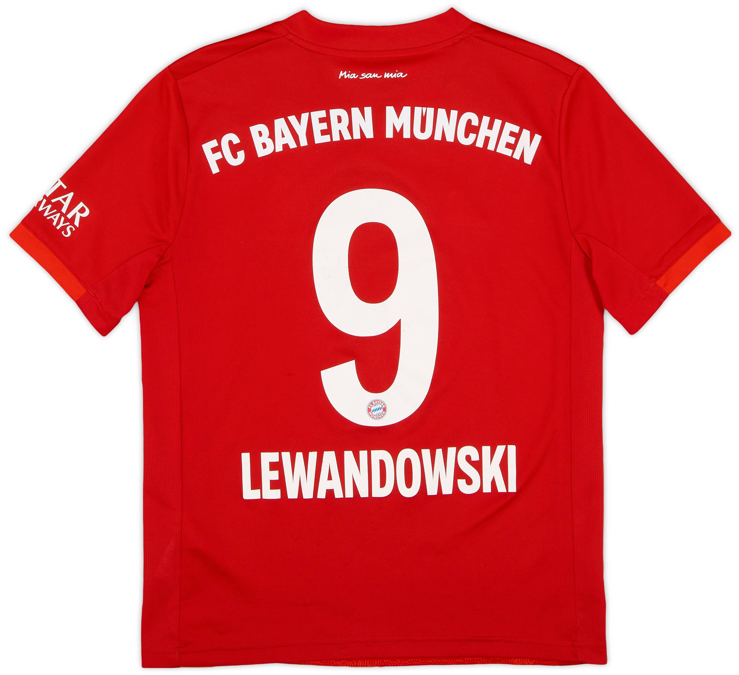 2019-20 Bayern Munich Home Shirt Lewandowski #9 - 7/10 - (L.Boys)