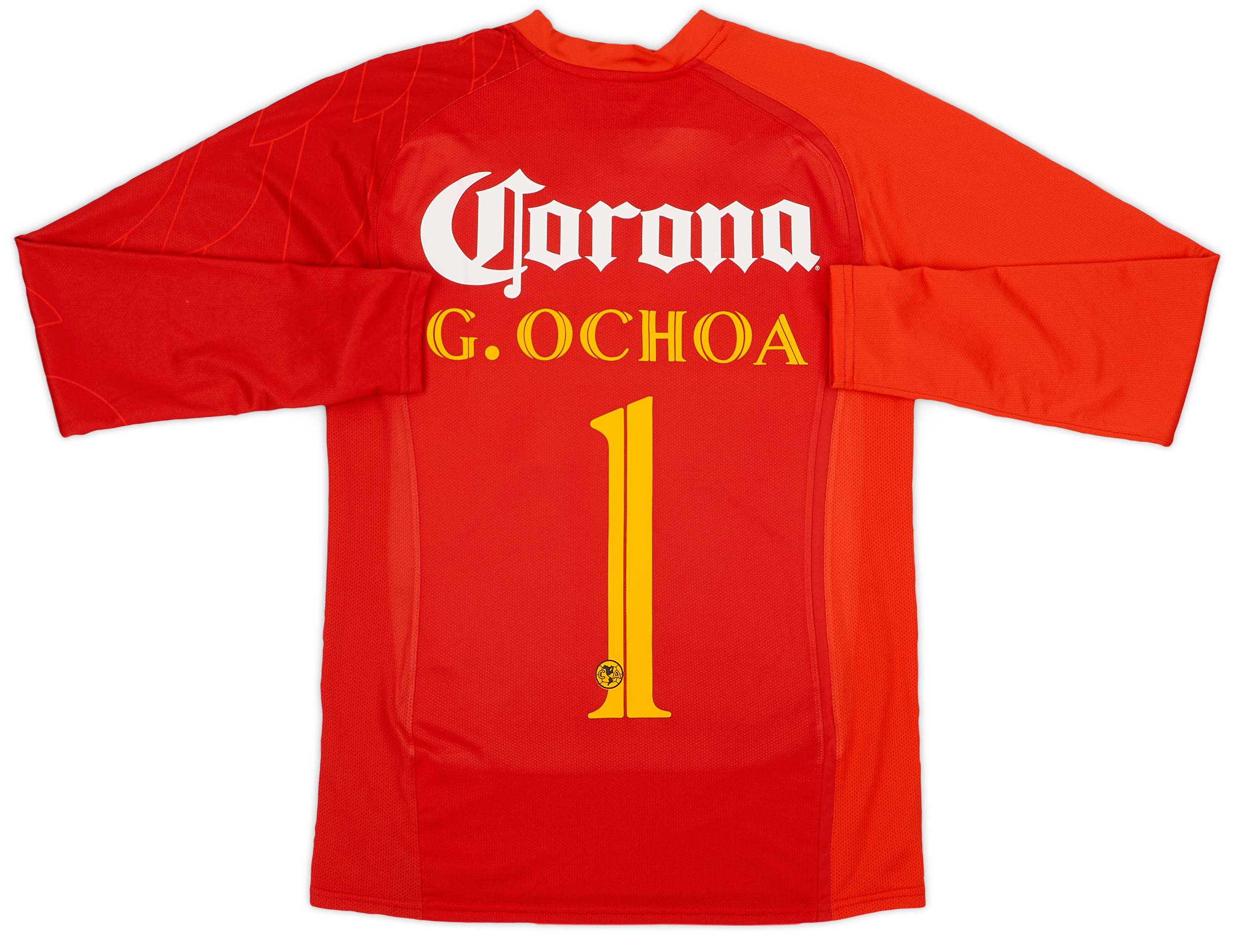 2007-08 Club America GK Shirt G. Ochoa #1 - 9/10 - (S)