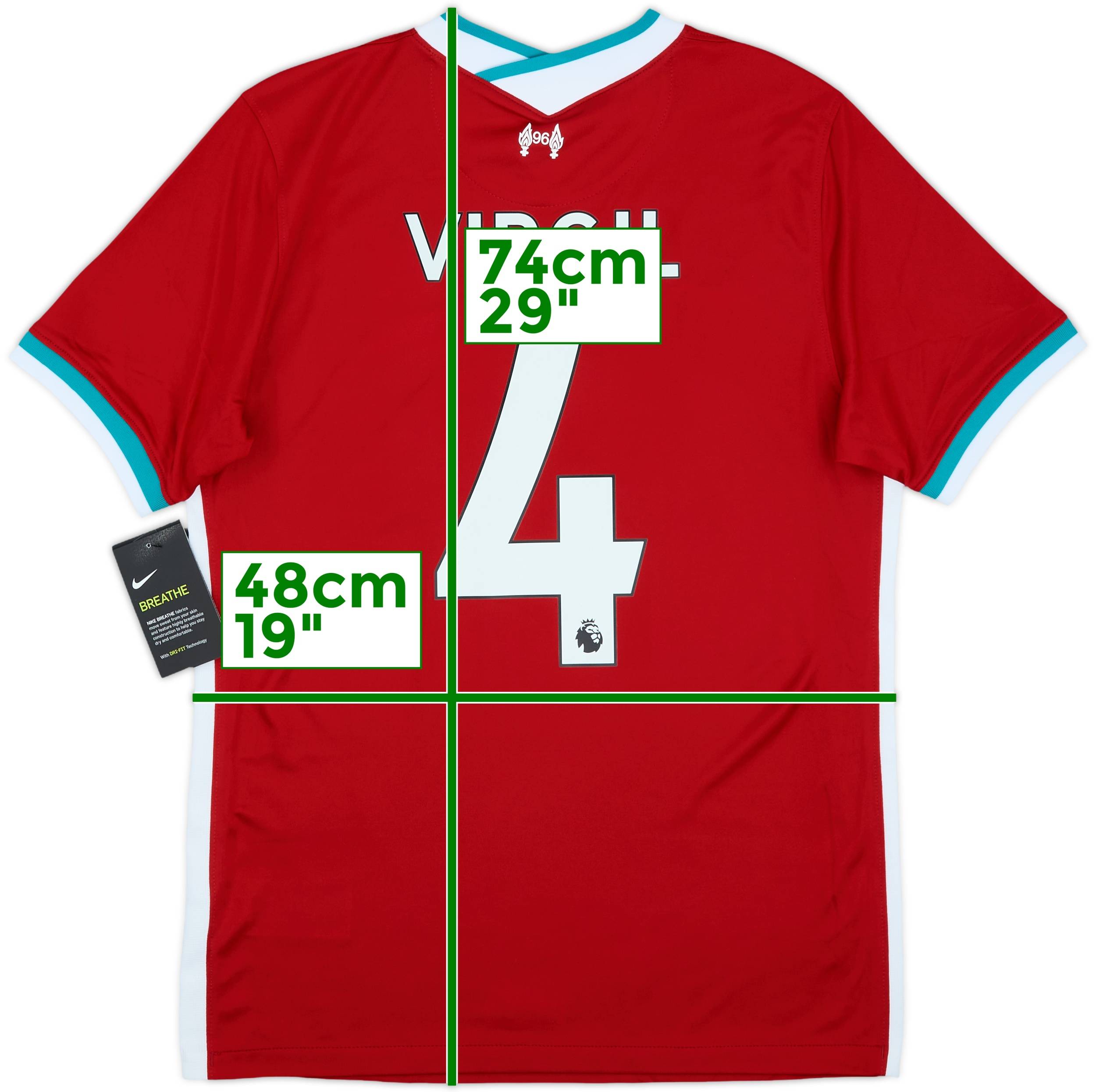 2020-21 Liverpool Home Shirt Virgil #4 (M)