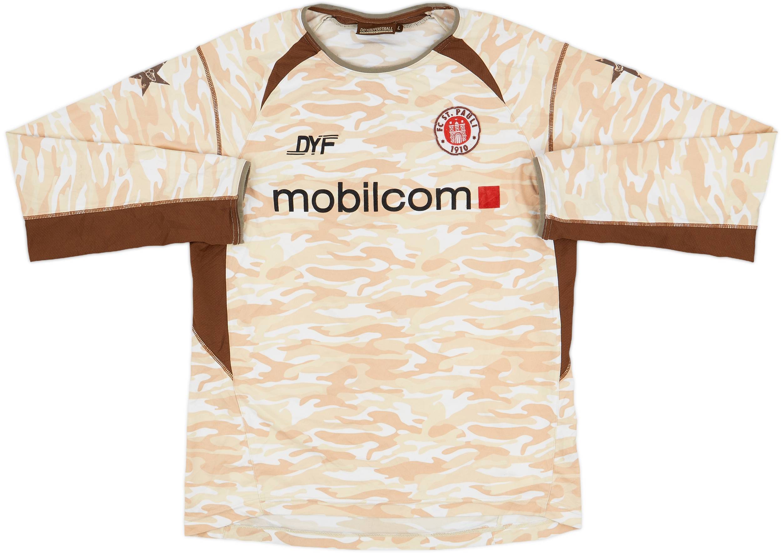 2005-06 St Pauli Home L/S Shirt - 9/10 - (L)