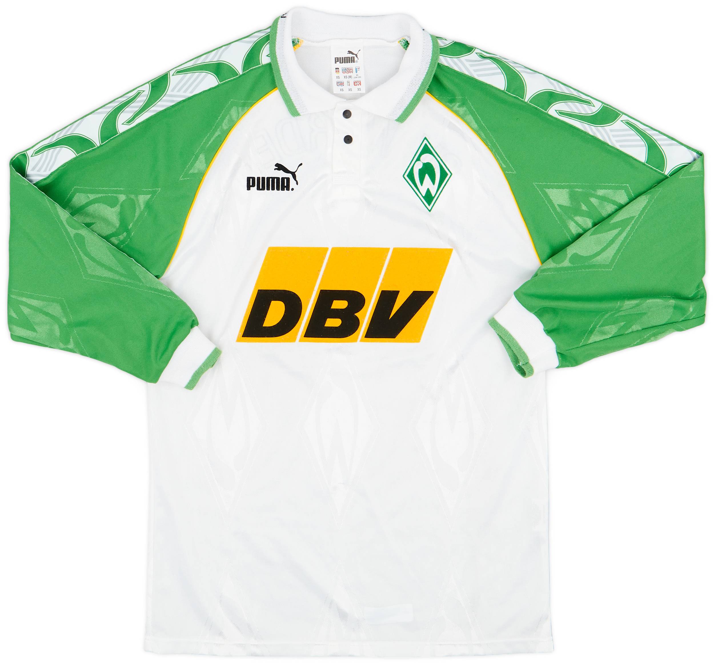 1995-96 Werder Bremen Home L/S Shirt - 8/10 - (XS)