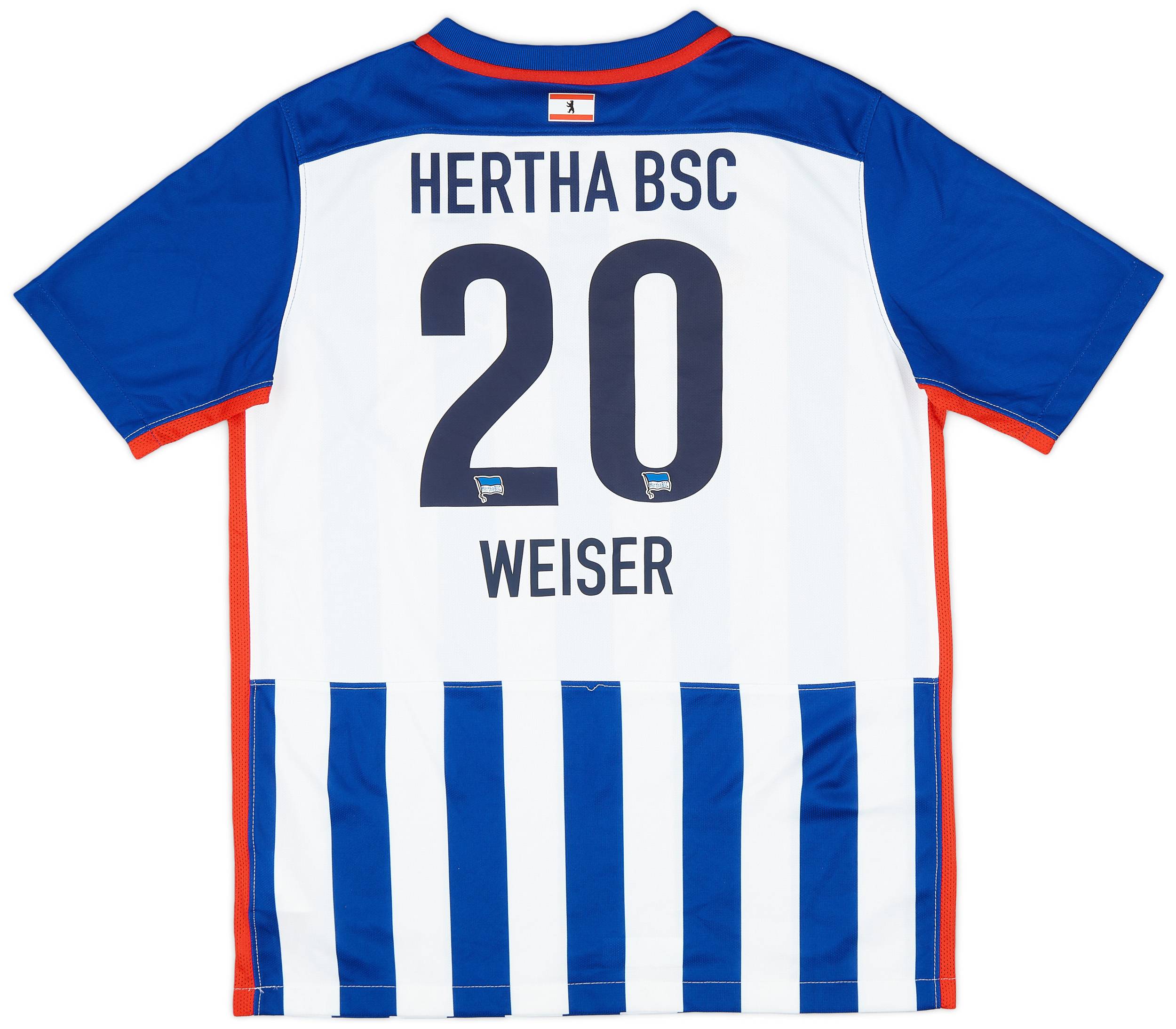 2015-16 Hertha Berlin Home Shirt Weiser #20 - 8/10 - (XL.Boys)