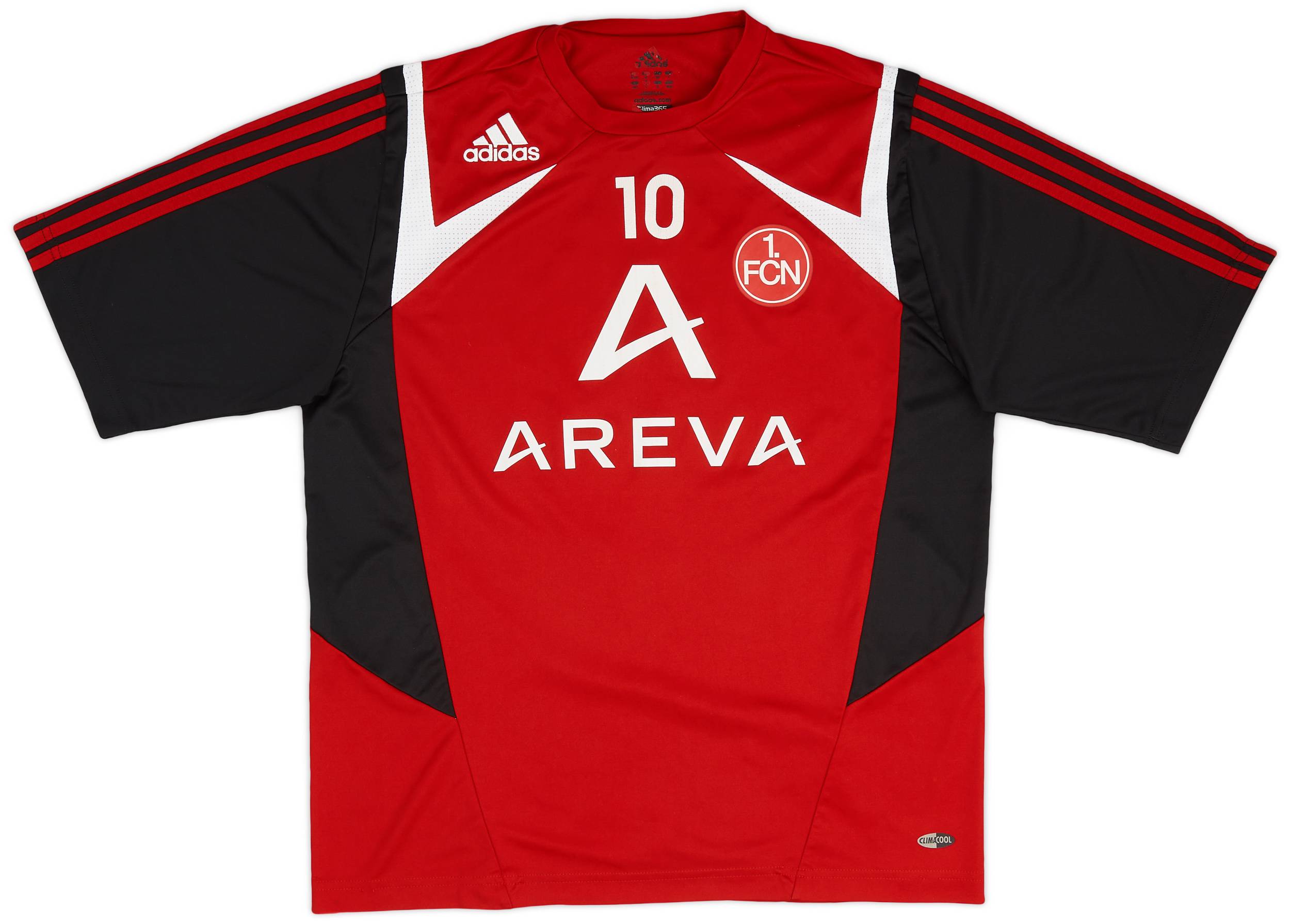2010-11 Nurnberg adidas Signed Player Issue Training Shirt #10 - 8/10 - (S)
