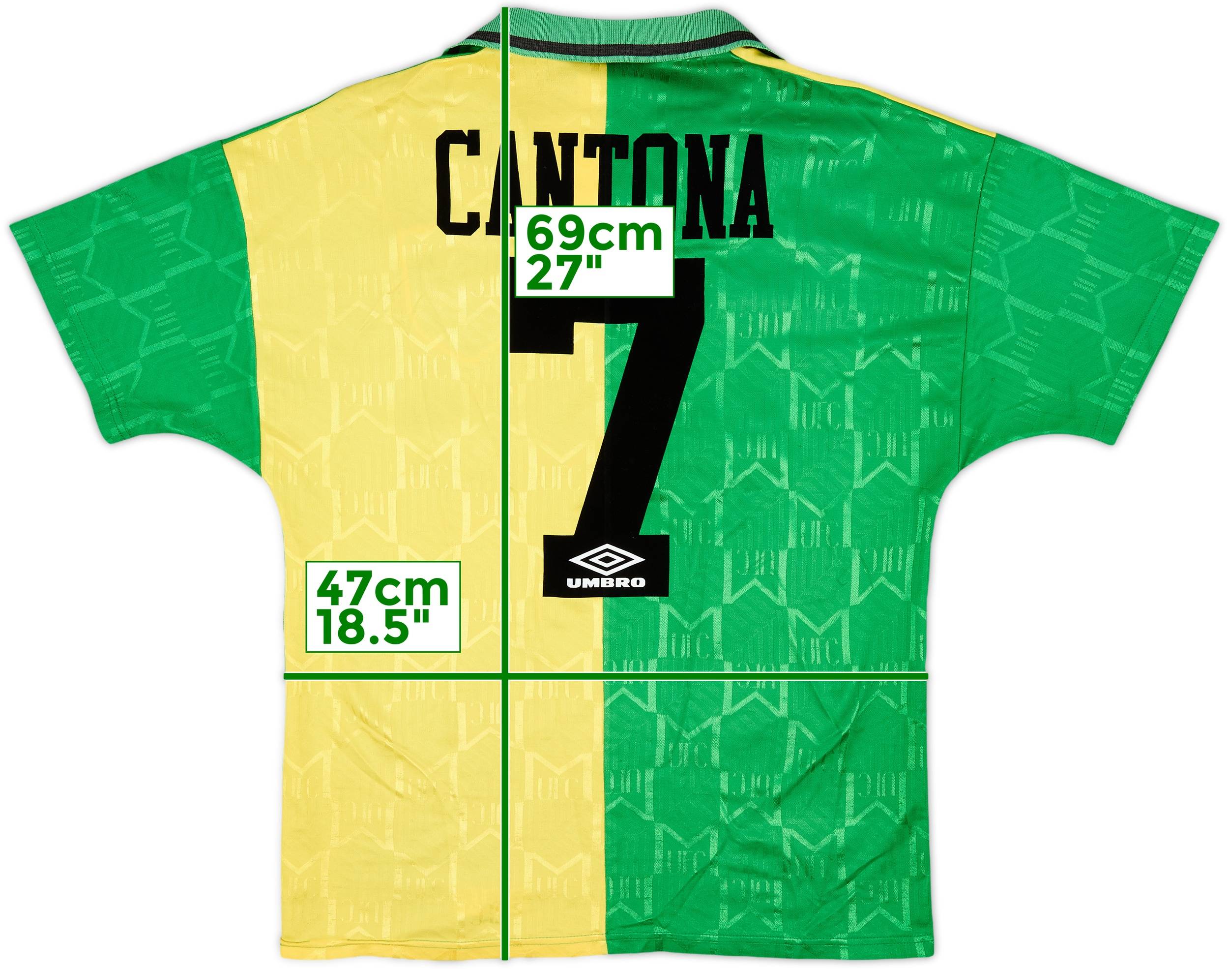 ウェア y 1992-94 Manchester United Cantona 1992-94 Manchester United Home Shirt Cantona #7 - 9/10 - (M)