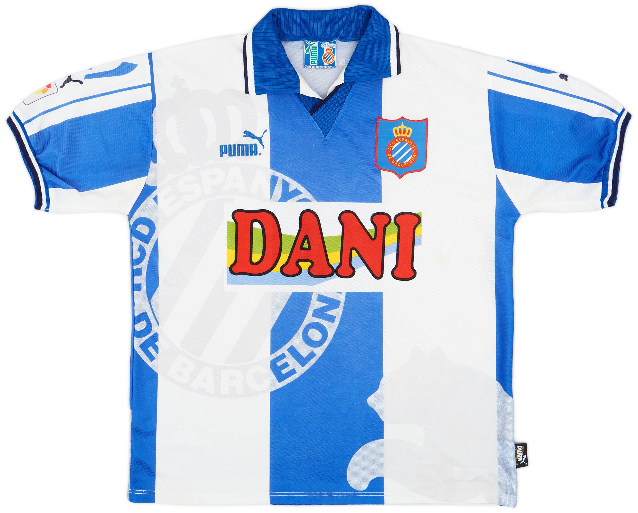 1997-98 Espanyol Home Shirt - 9/10 - (L)