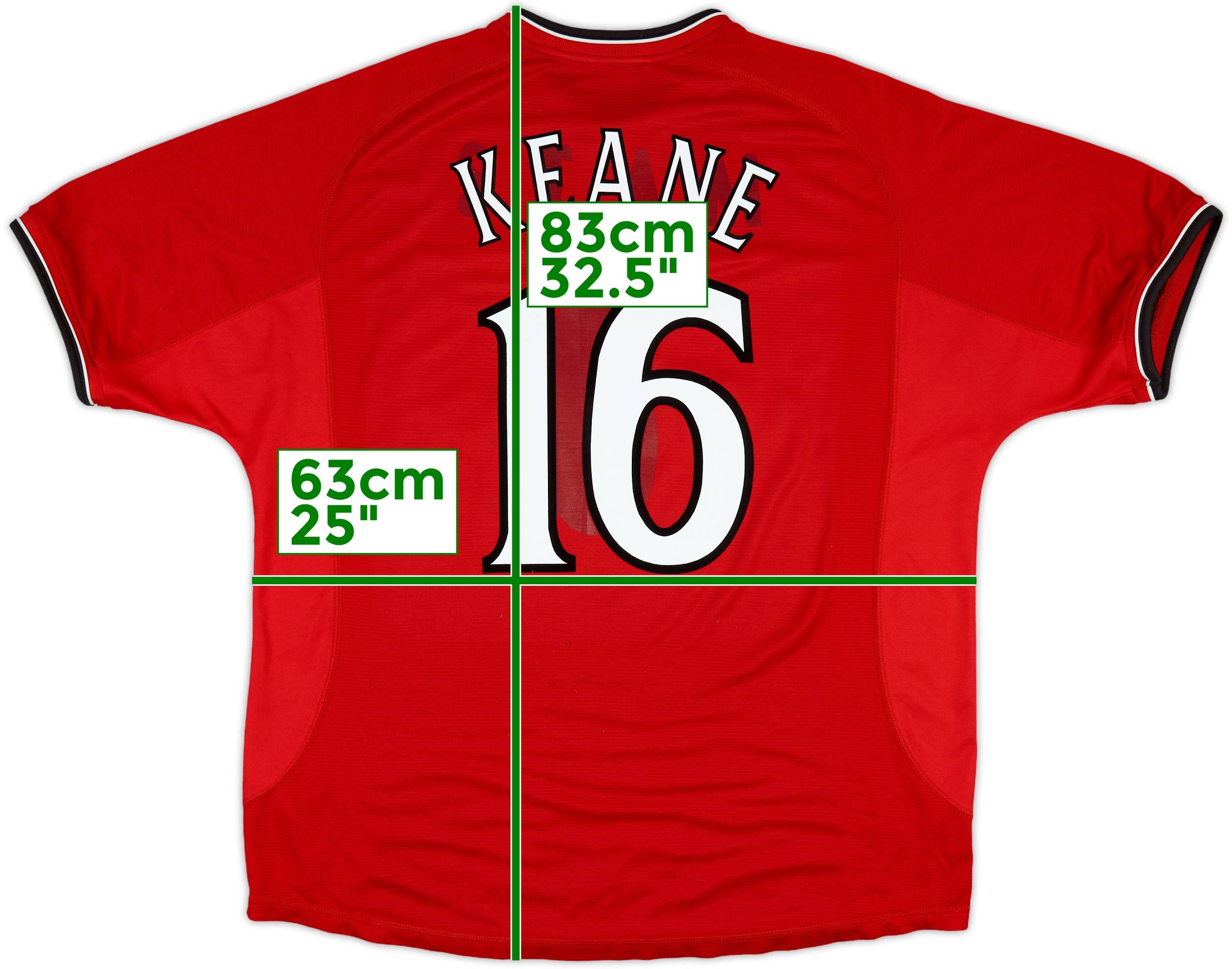 2000-02 Manchester United Home Shirt Keane #16 - 5/10 - (XXL)