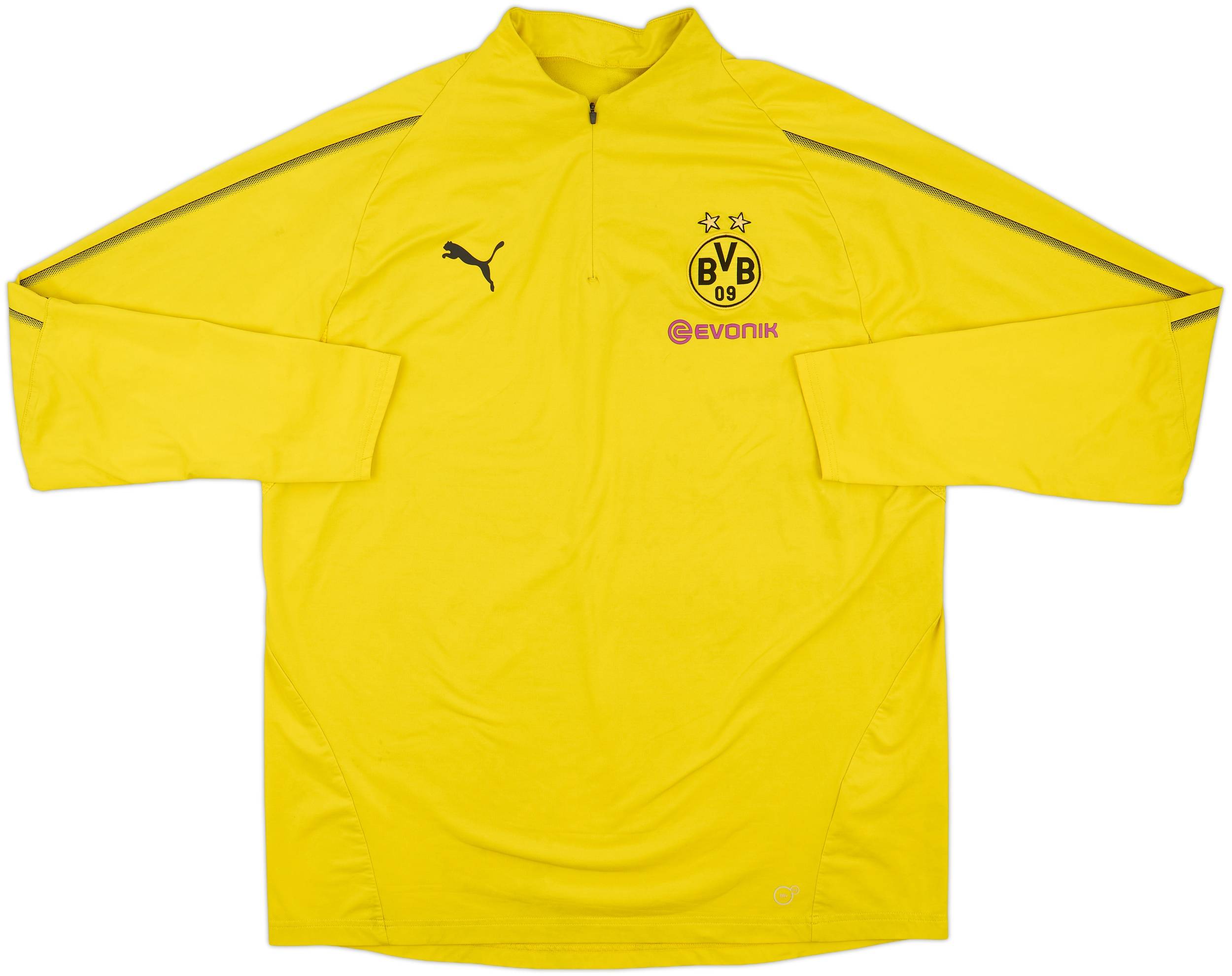 Puma Borussia Dortmund サッカージャージ L Puma Borussia Dortmund 19/20 1/4 Zip Training Top - Cyber