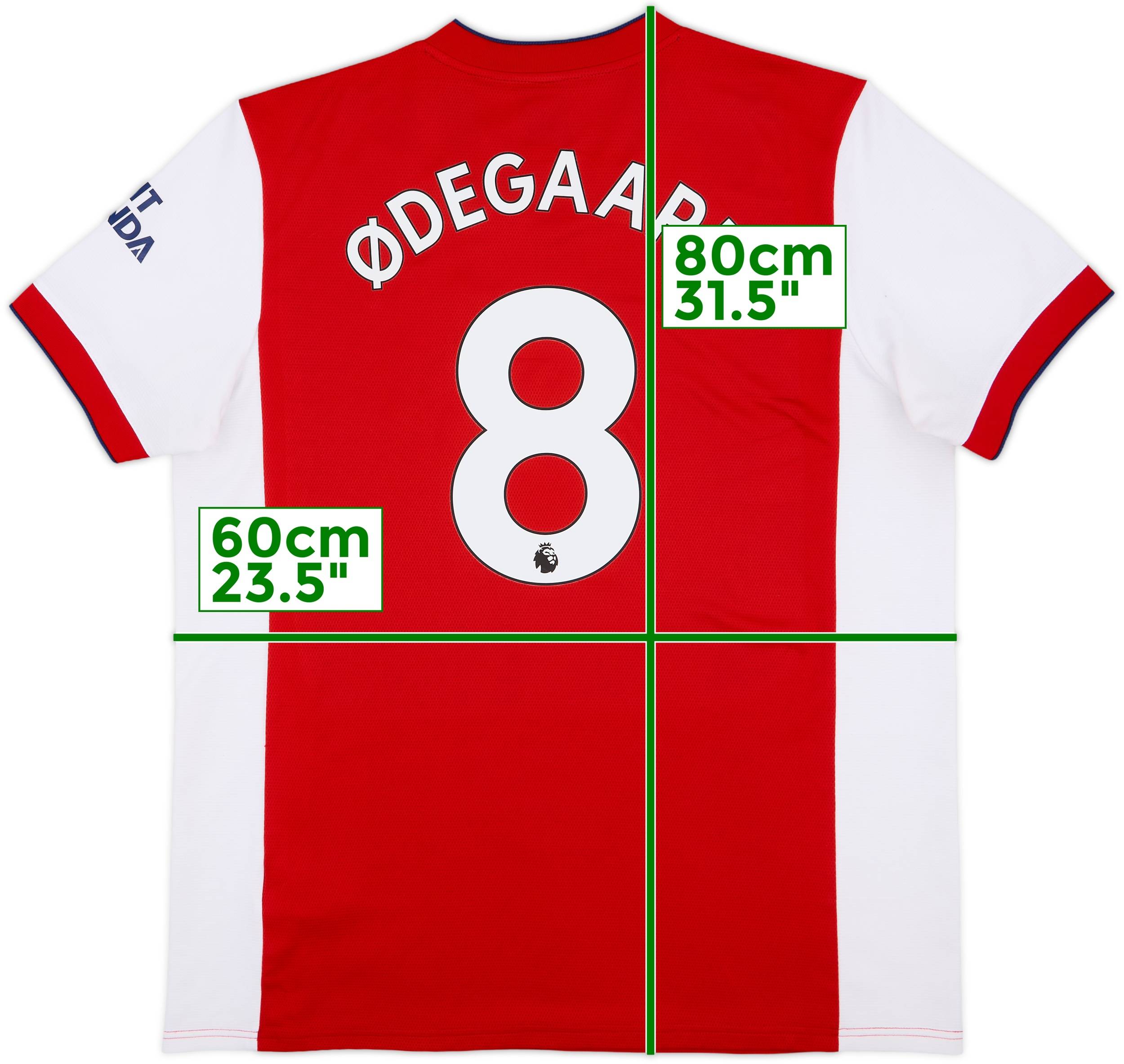 アーセナル ØDEGAARD 8番 シャツ 2024-25 Arsenal Home L/S Shirt Odegaard #8 (L)
