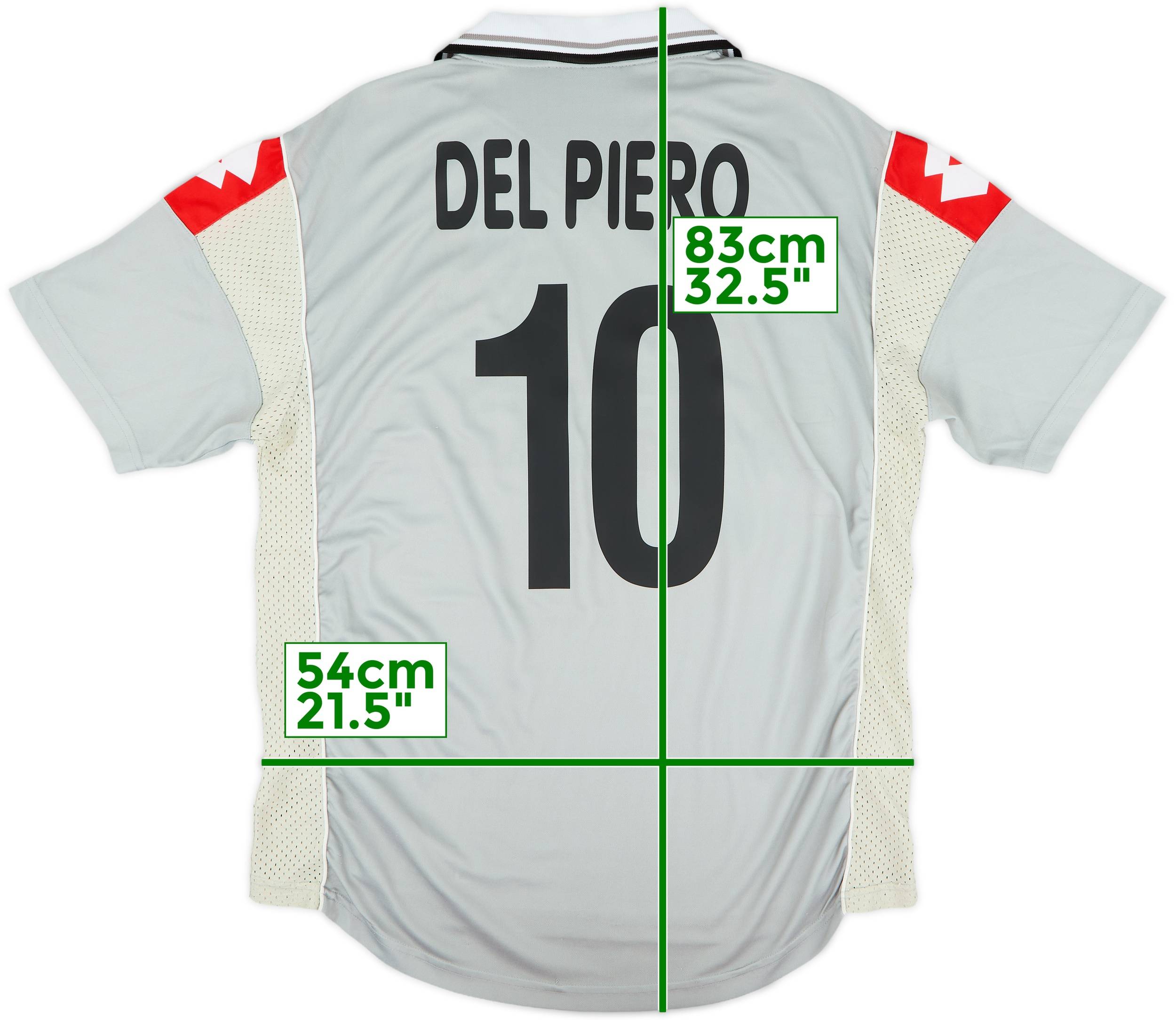 2000-01 Juventus Third Shirt Del Piero #10 - 8/10 - (L)