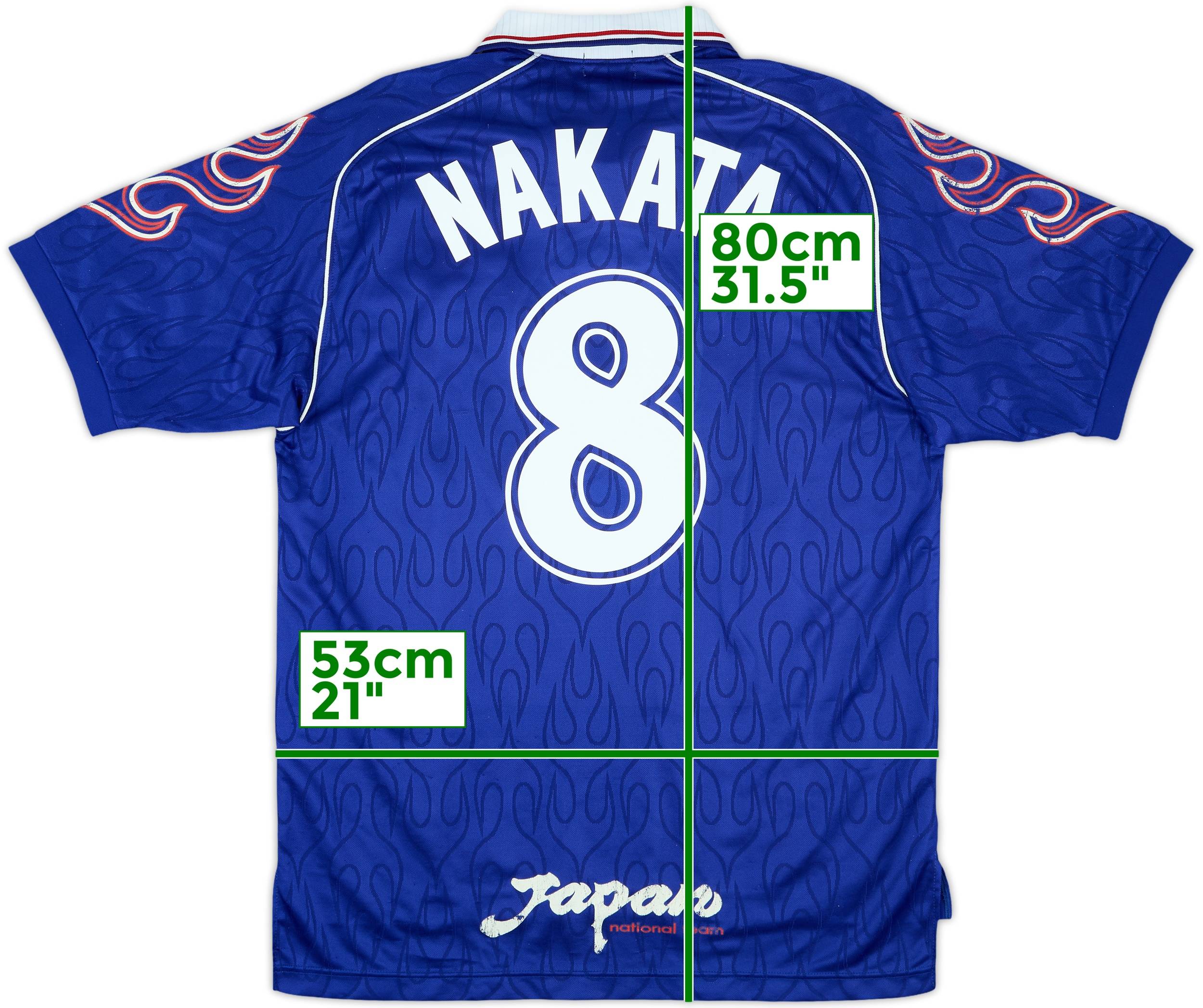1998 Japan Home Shirt Nakata #8 - 8/10 - (M/L)