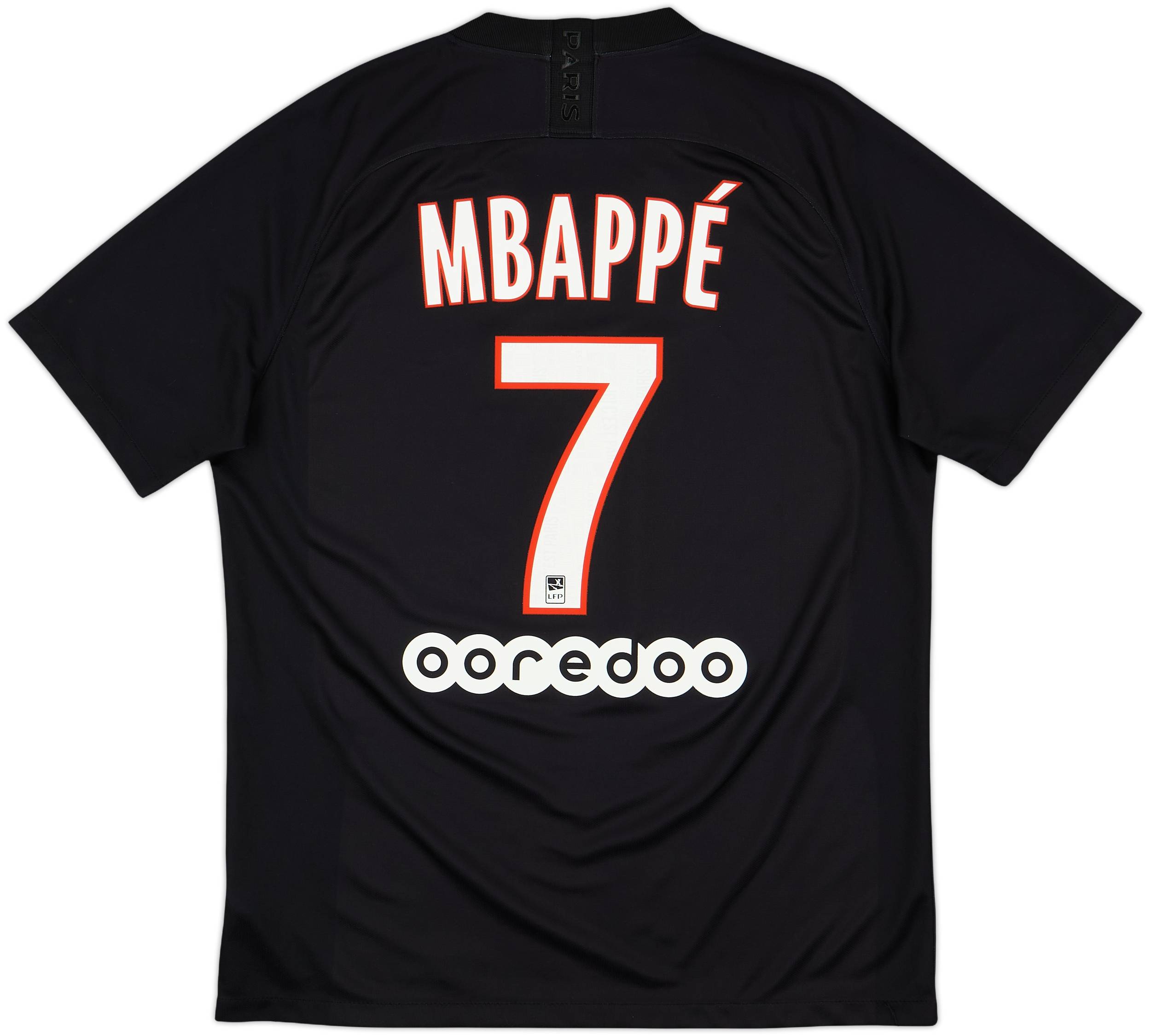 PSG MBAPPÉ 7番　ムバッペ　ユニフォーム 2019-20 Paris Saint-Germain Fourth Shirt Mbappe #7 - 7/10 - (L)