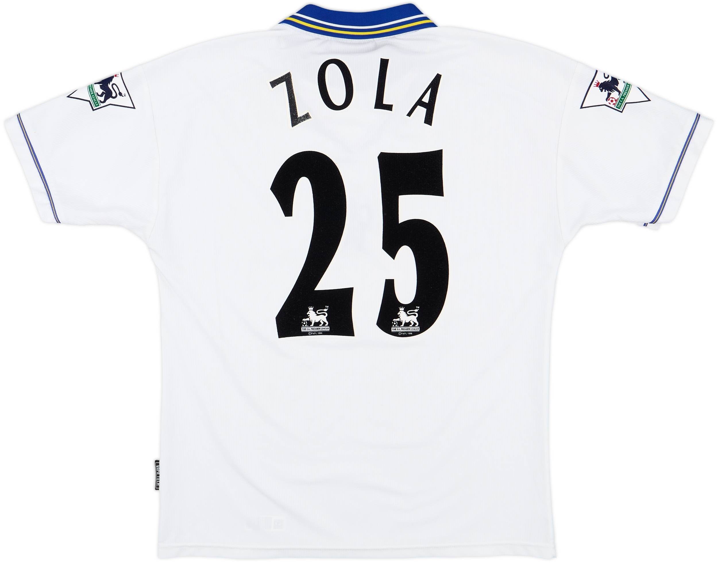 1998-00 Chelsea Away Shirt Zola #25 - 8/10 - (M)