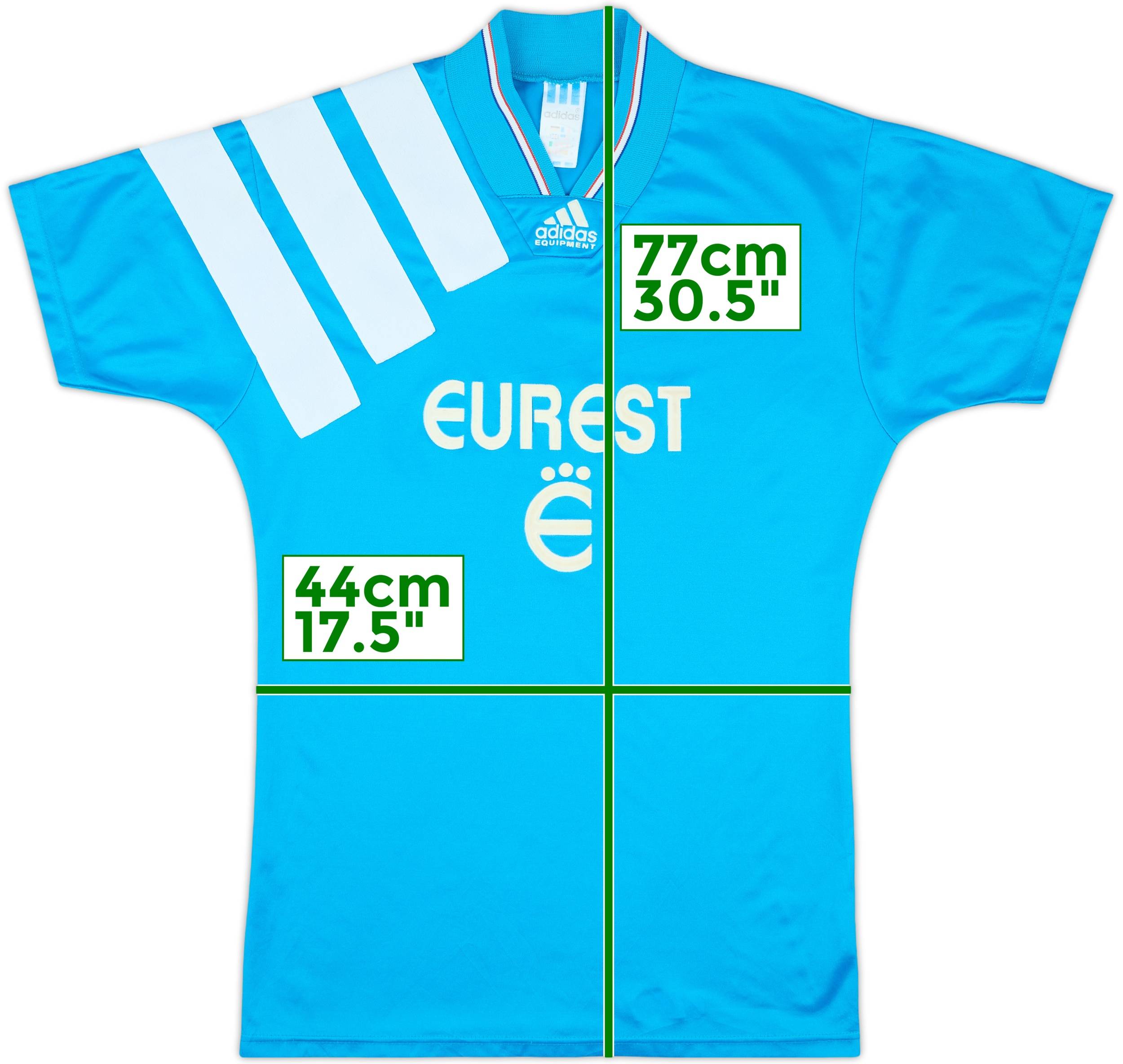 1992-93 Olympique Marseille Away Shirt 8/10 (S)