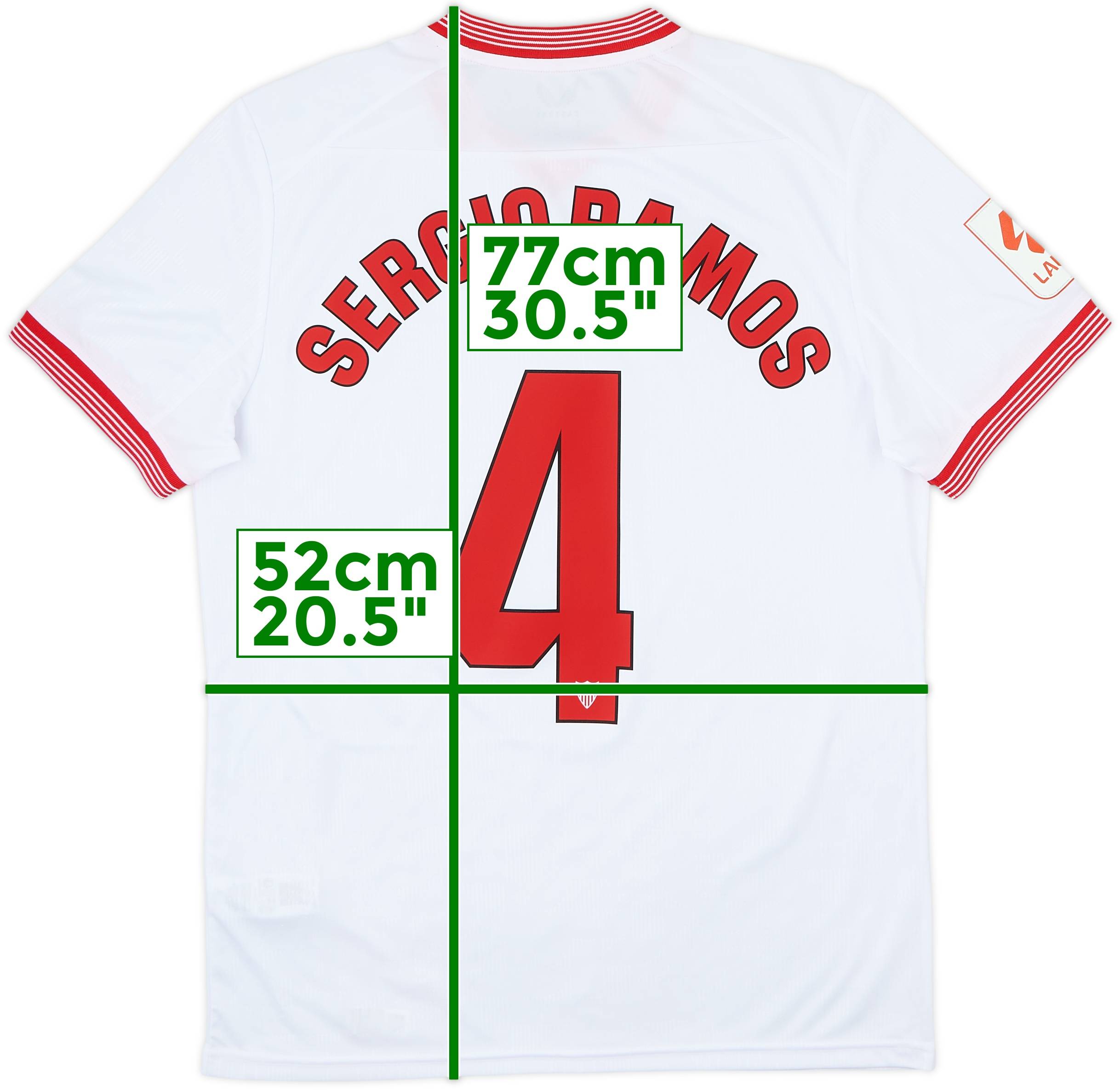 2023-24 Sevilla Home Shirt Sergio Ramos #4 (M)