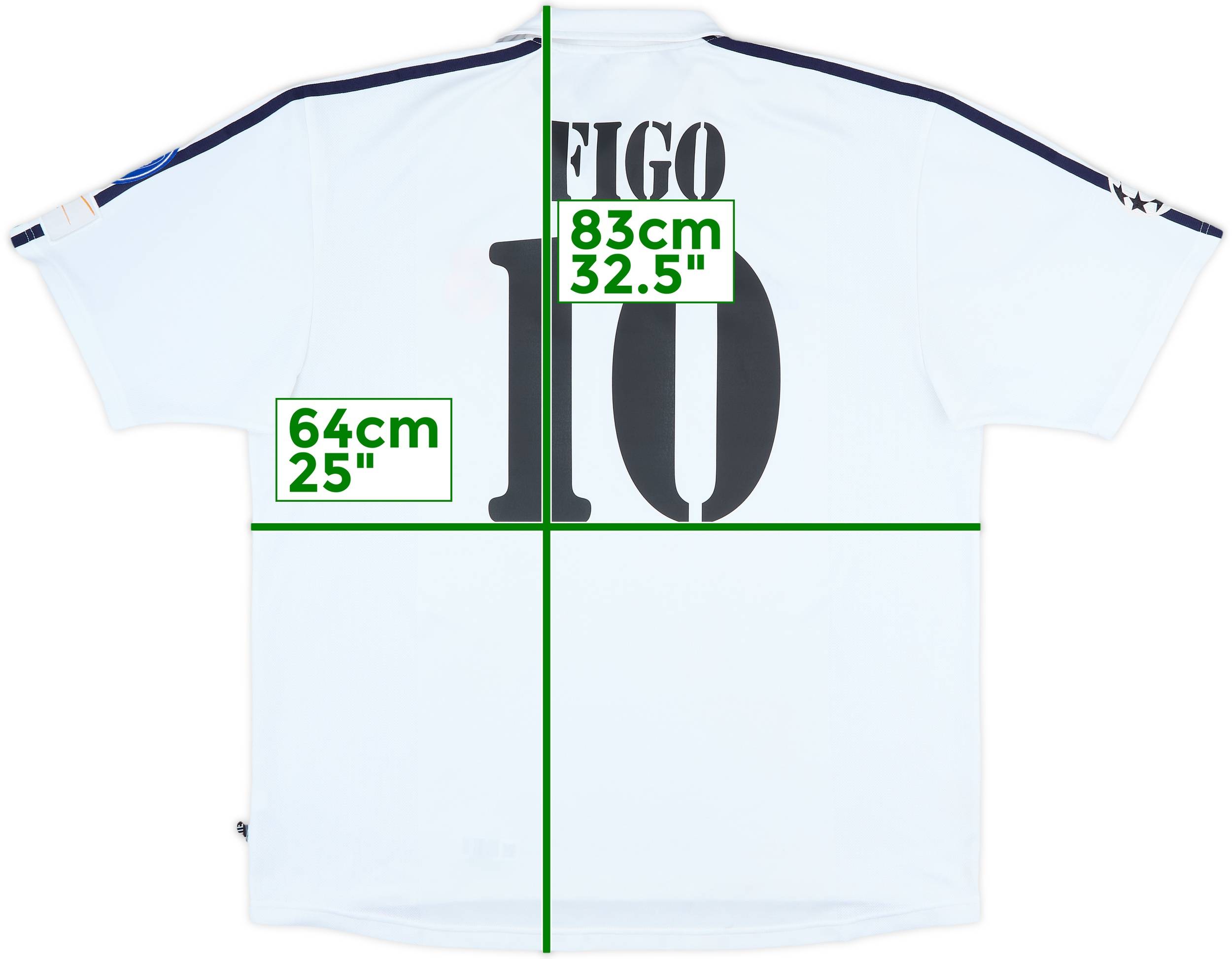 2002-03 Real Madrid Centenary Home Shirt Figo #10 - 7/10 - (XXL)