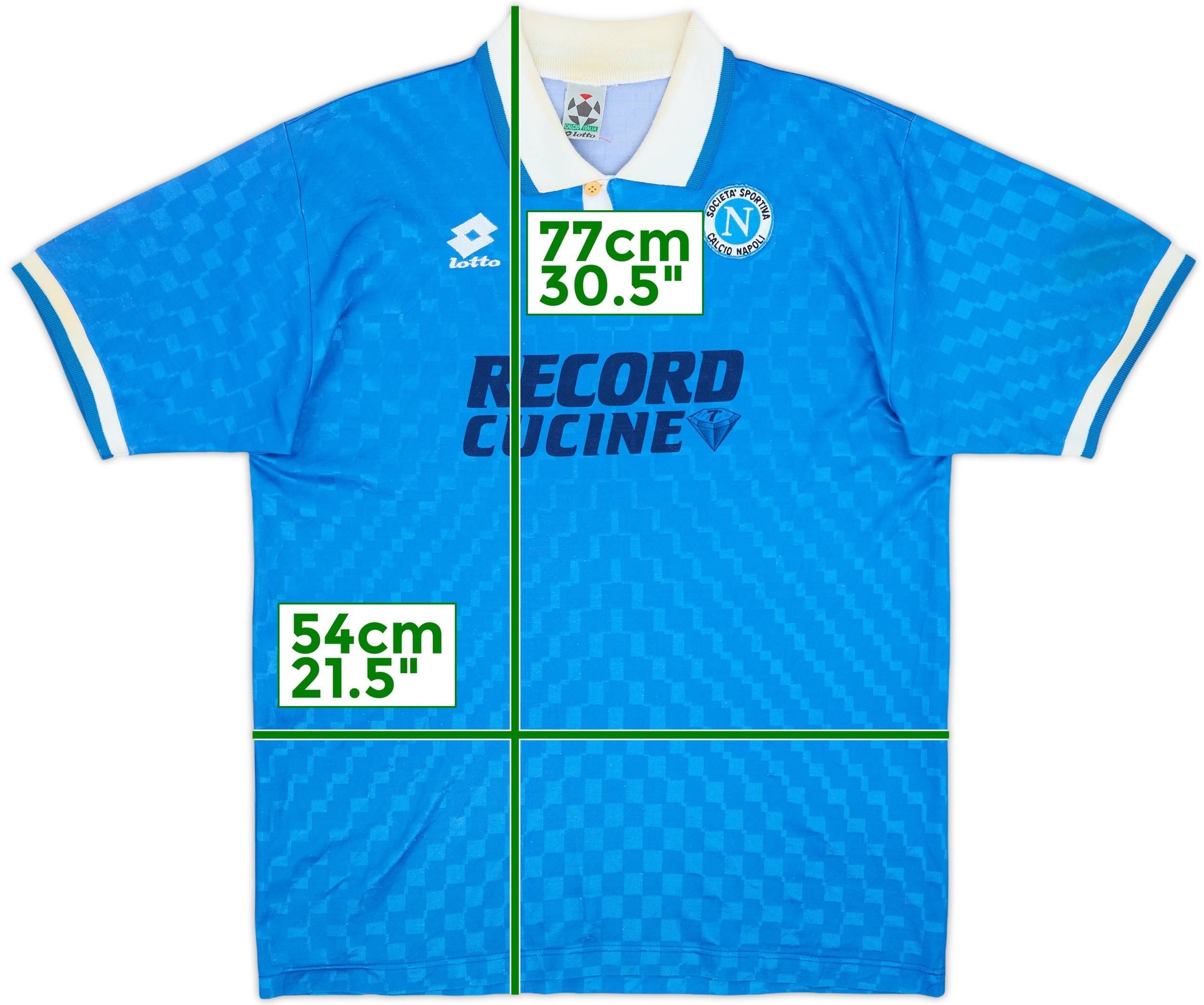 1994-96 Napoli Home Shirt - 6/10 - (XL)