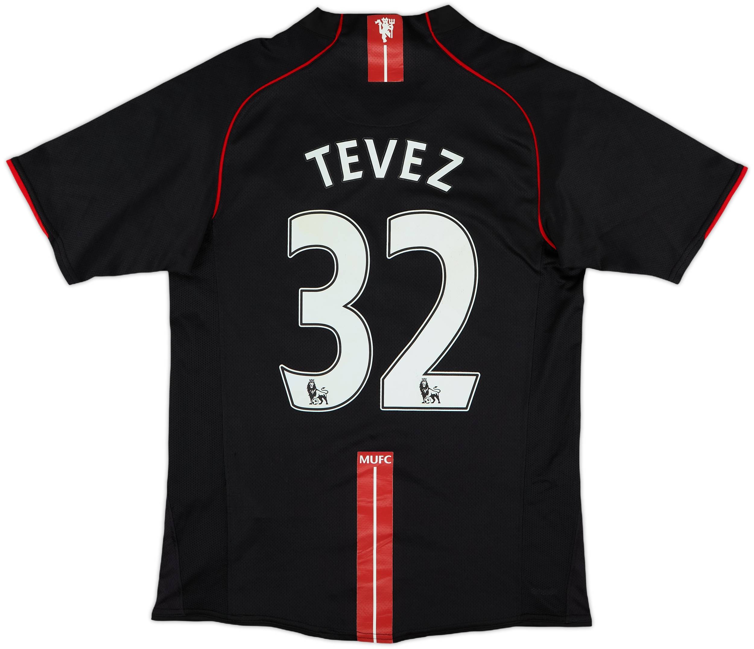 テベス　TEVEZ 32番 サイン入り Nike ユニフォーム　07/08 2007-08 Manchester United Away Shirt Tevez #32 - 8/10 - (S)