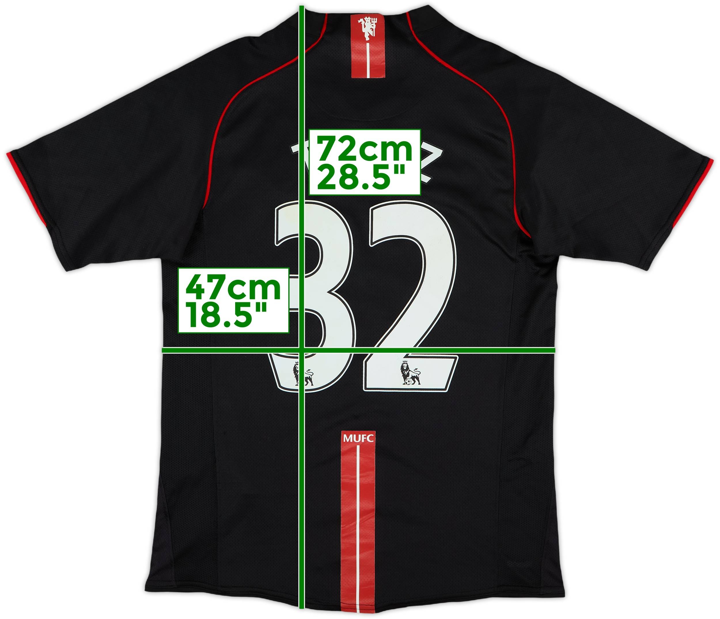 テベス　TEVEZ 32番 サイン入り Nike ユニフォーム　07/08 2007-08 Manchester United Away Shirt Tevez #32 - 8/10 - (S)